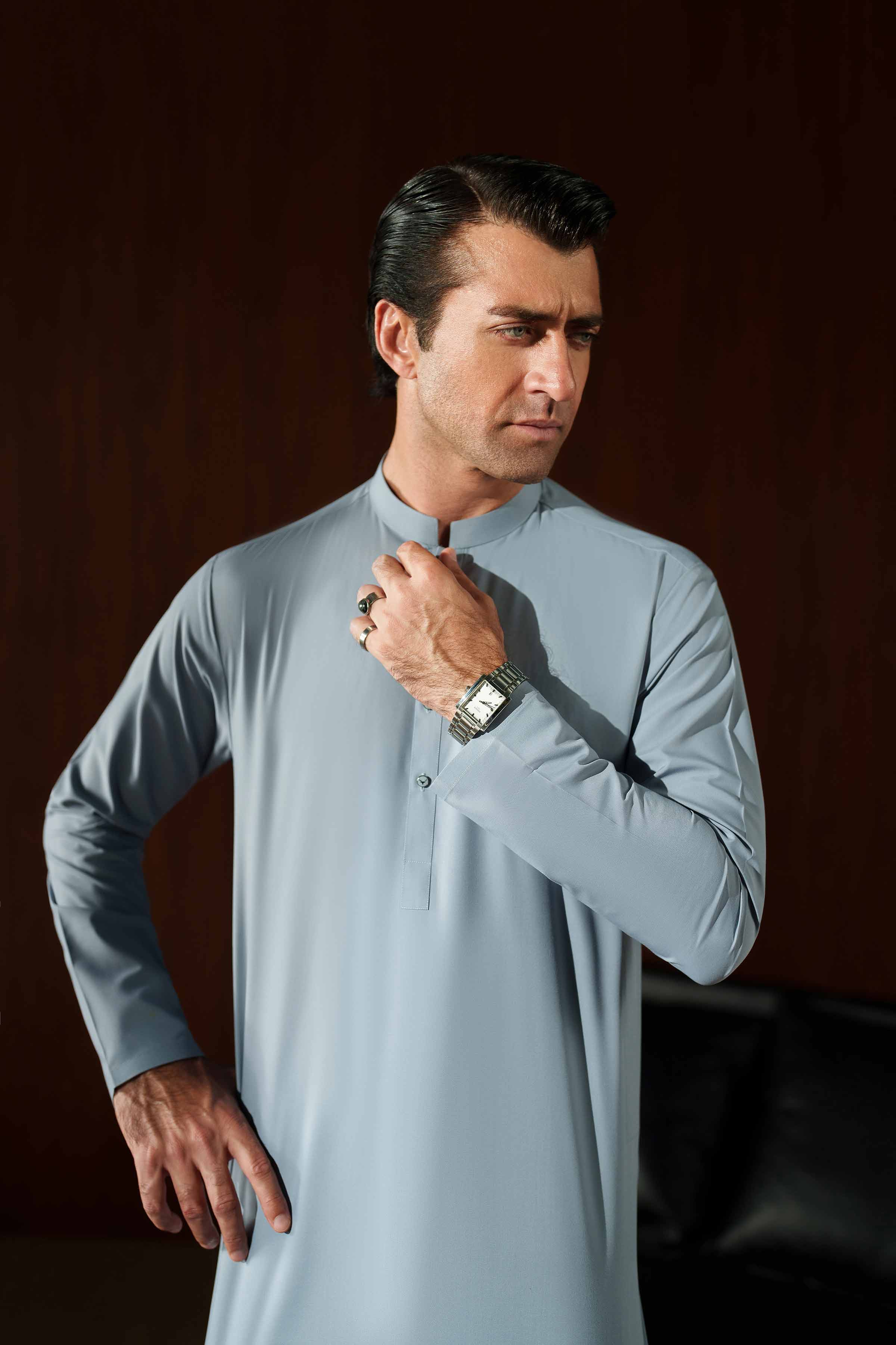 2 Piece - Naqsh Suit - 42508219 Grey Orchid 2PC