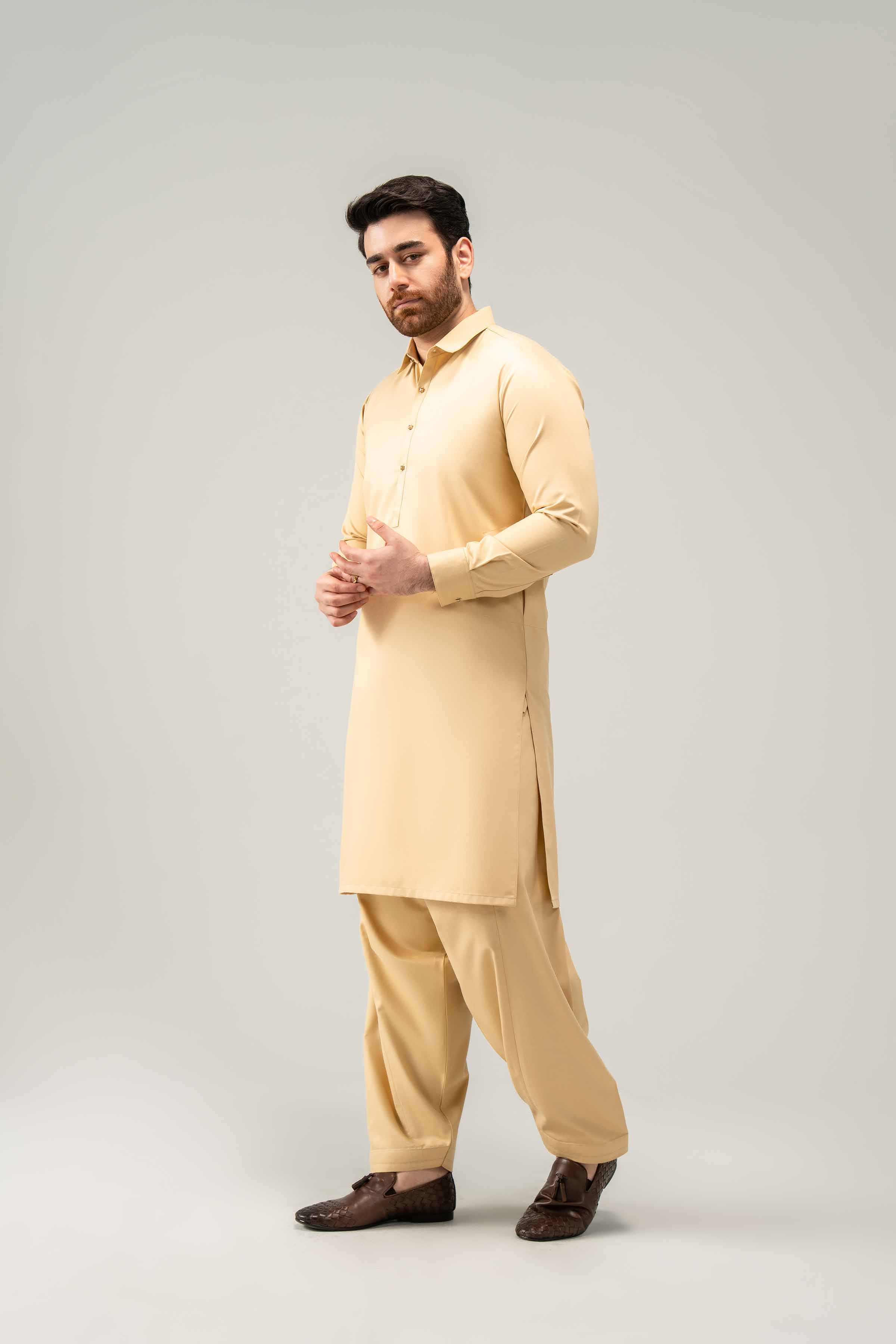 2 Piece - Naqsh Suit - 42508245 Beige Blended 2PC