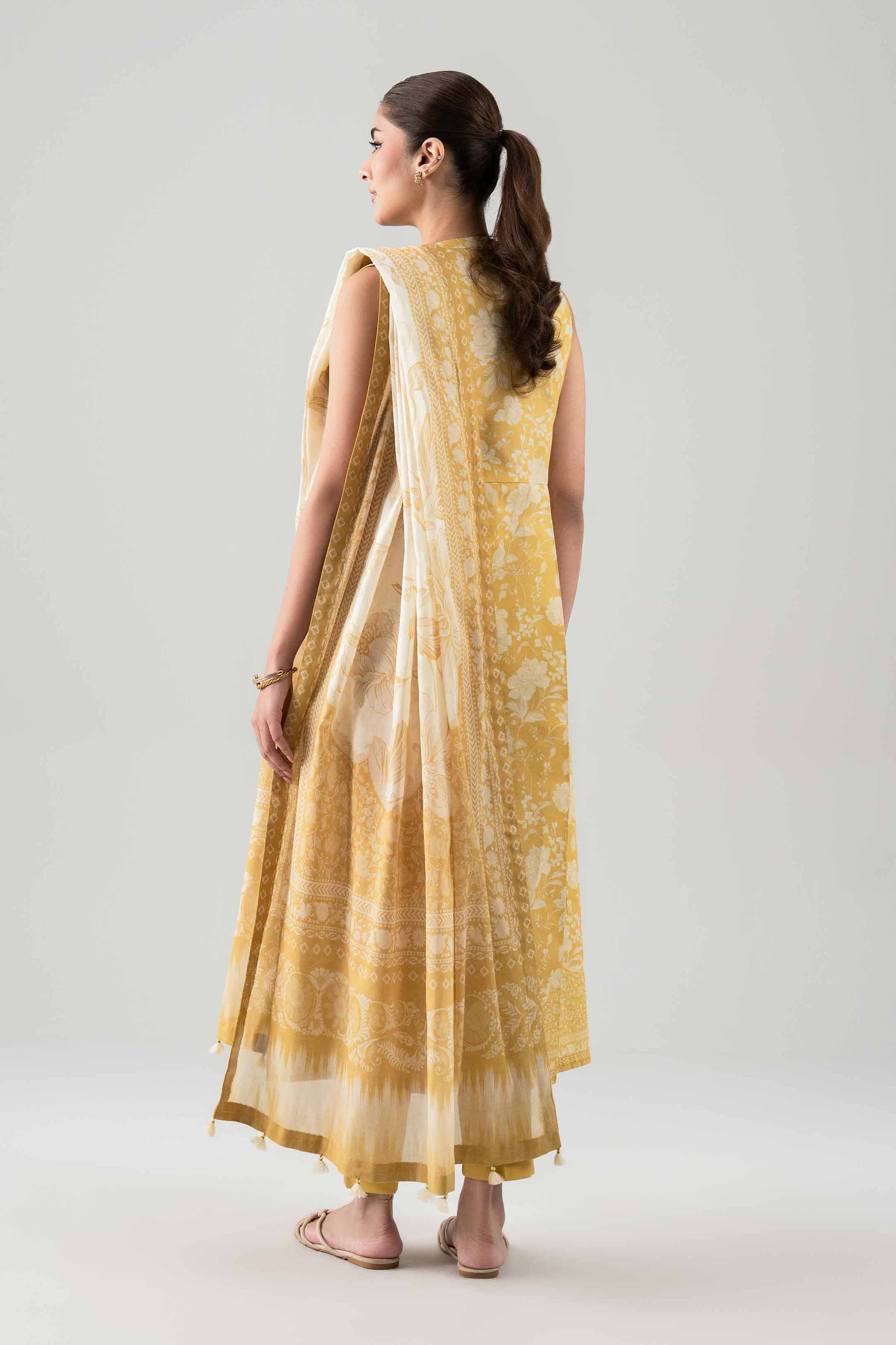 2 Piece - Digital Printed Suit - 42601007 NishatUAE Beige Lawn 2PC Printed Unstitched