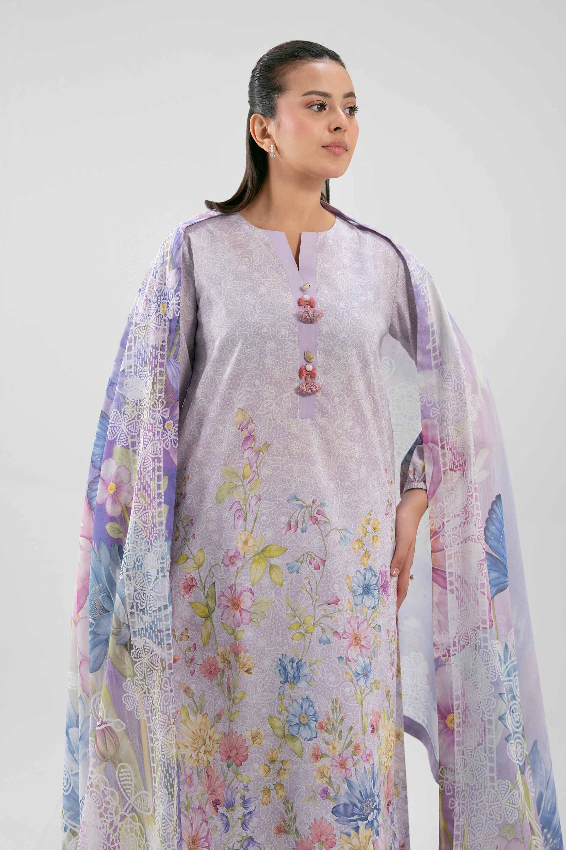 2 Piece - Digital Printed Suit - 42601010 NishatUAE Multi Lawn 2PC Printed Unstitched