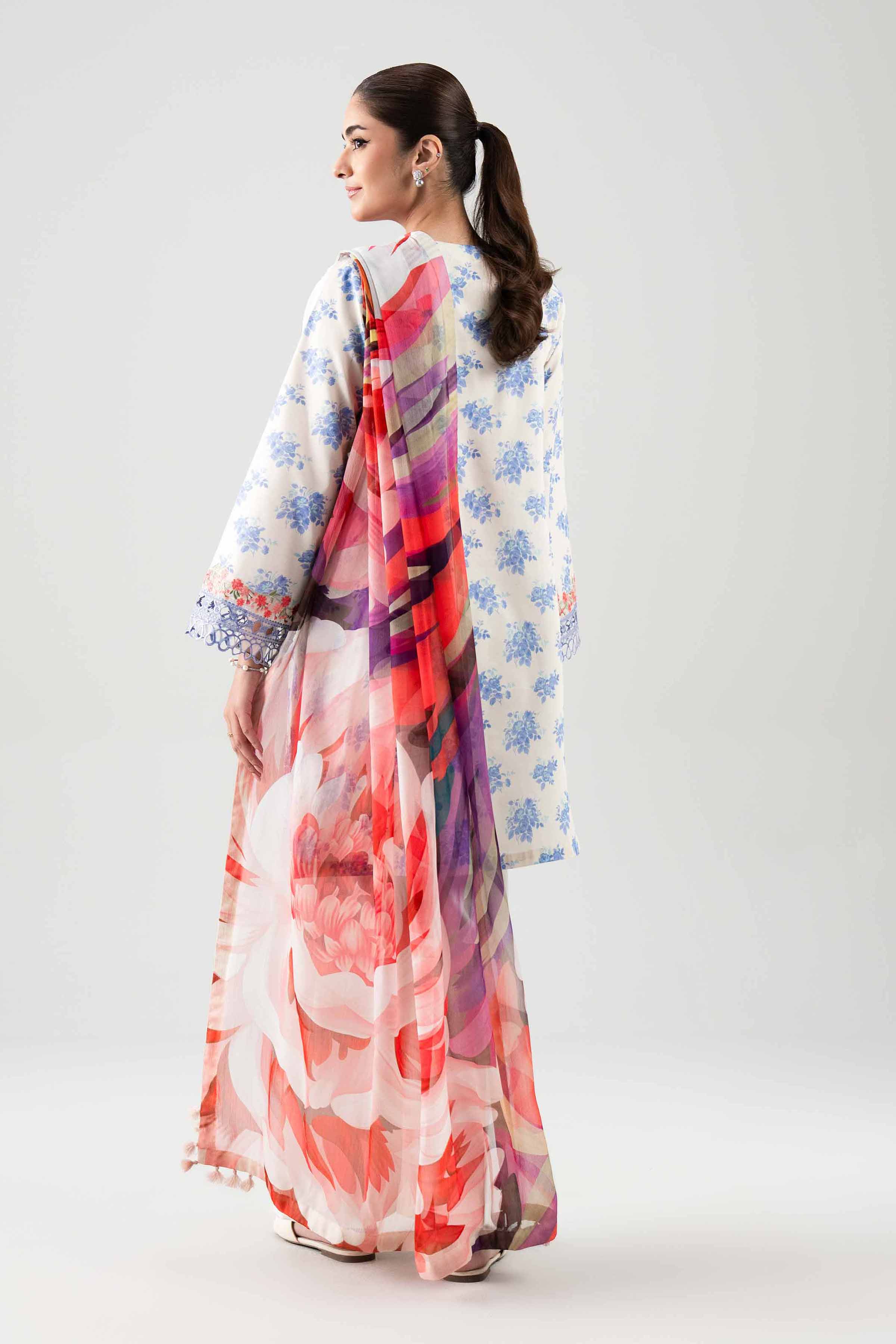 2 Piece - Digital Printed Embroidered Suit - 42601020 NishatUAE Multi Lawn 2PC Embroidered Unstitched