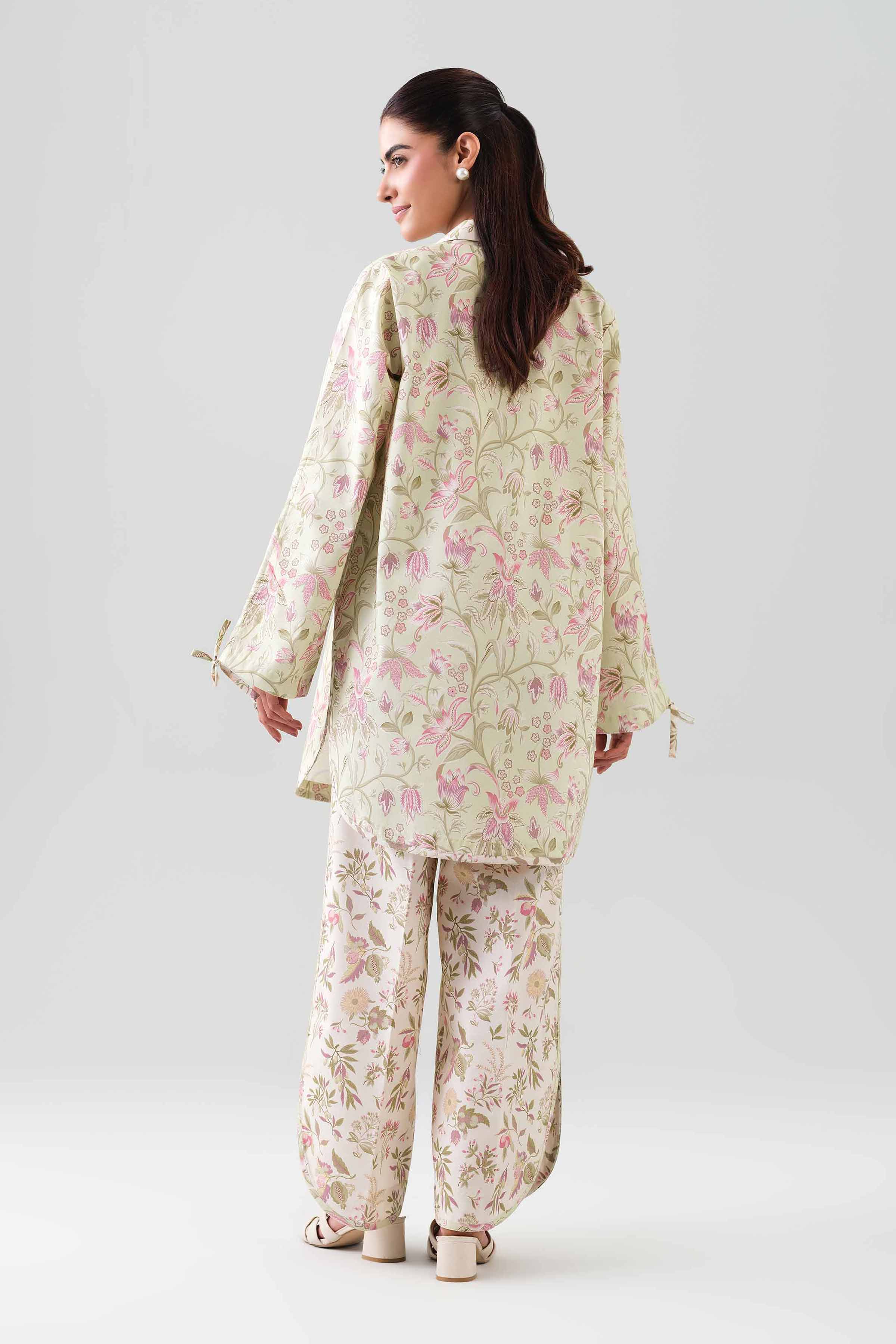 2 Piece - Printed Suit - 42601040 NishatUAE Beige Cambric 2PC Printed Unstitched