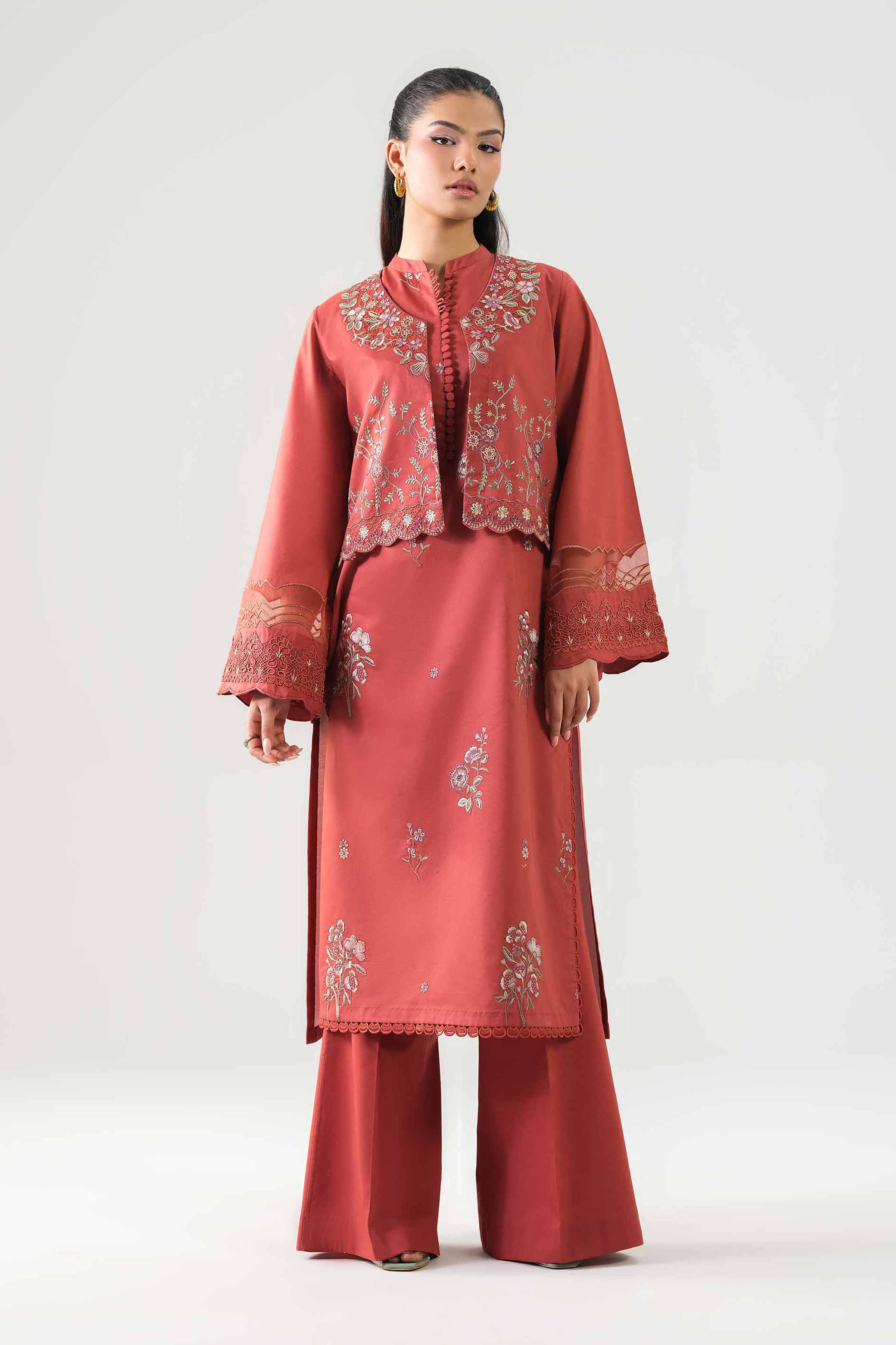 2 Piece - Embroidered Suit - 42601053