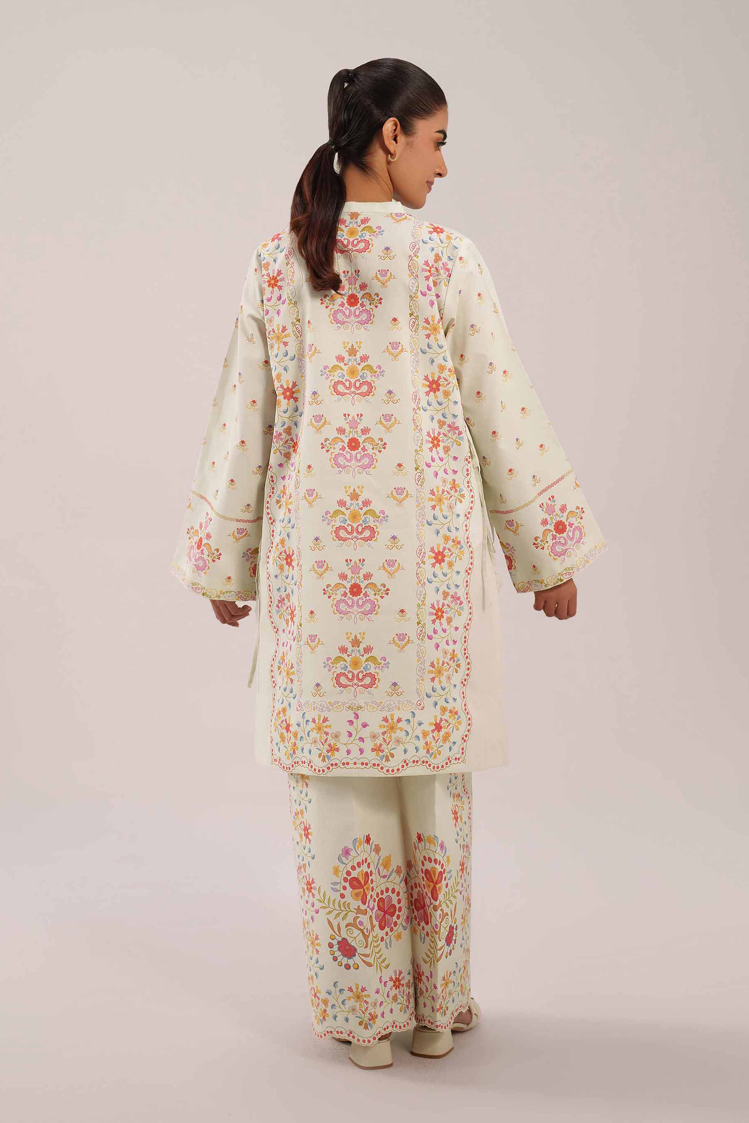 2 Piece - Digital Printed Suit - 42601066 NishatUAE Cream Lawn 2PC Printed Unstitched