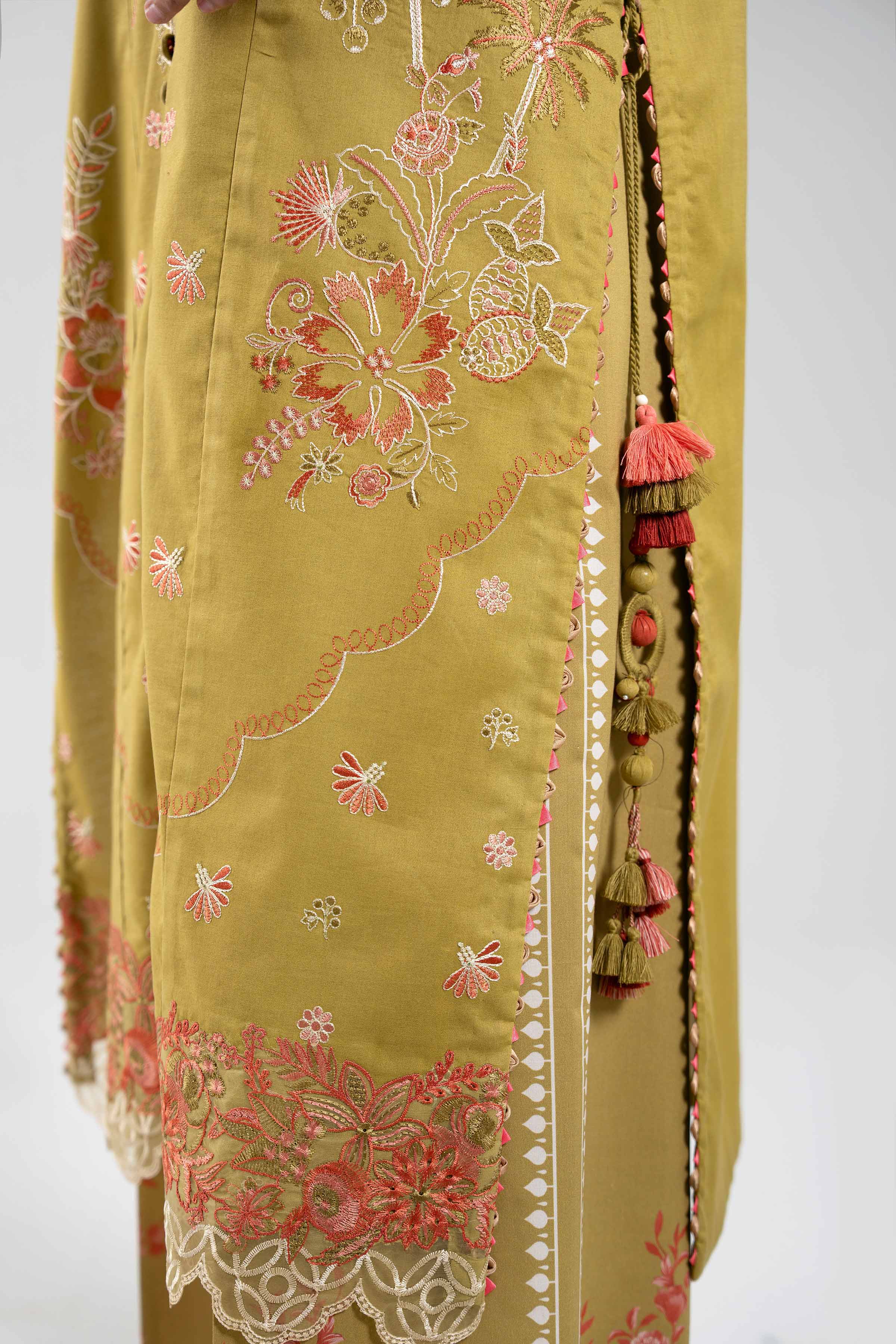 2 Piece - Digital Printed Embroidered Suit - 42601083