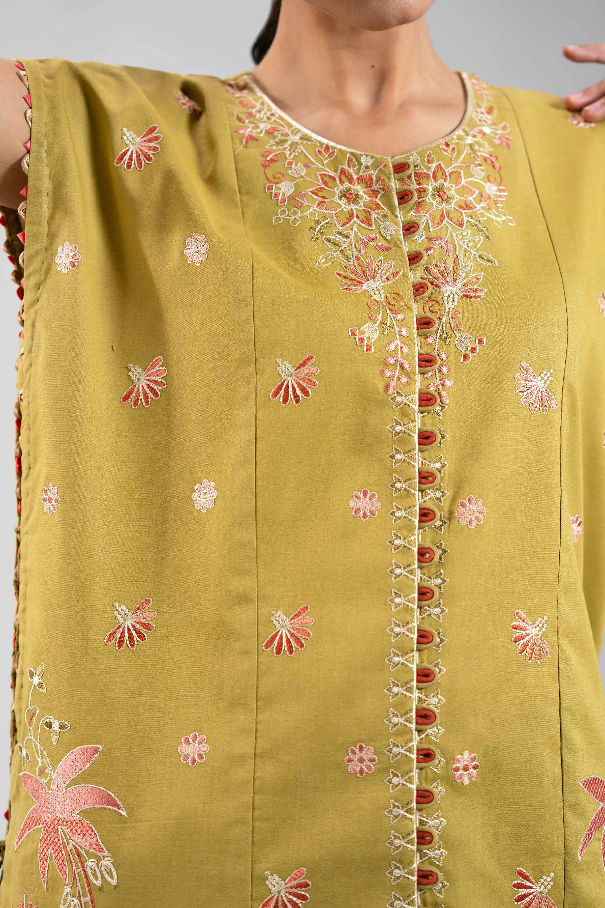 2 Piece - Digital Printed Embroidered Suit - 42601083