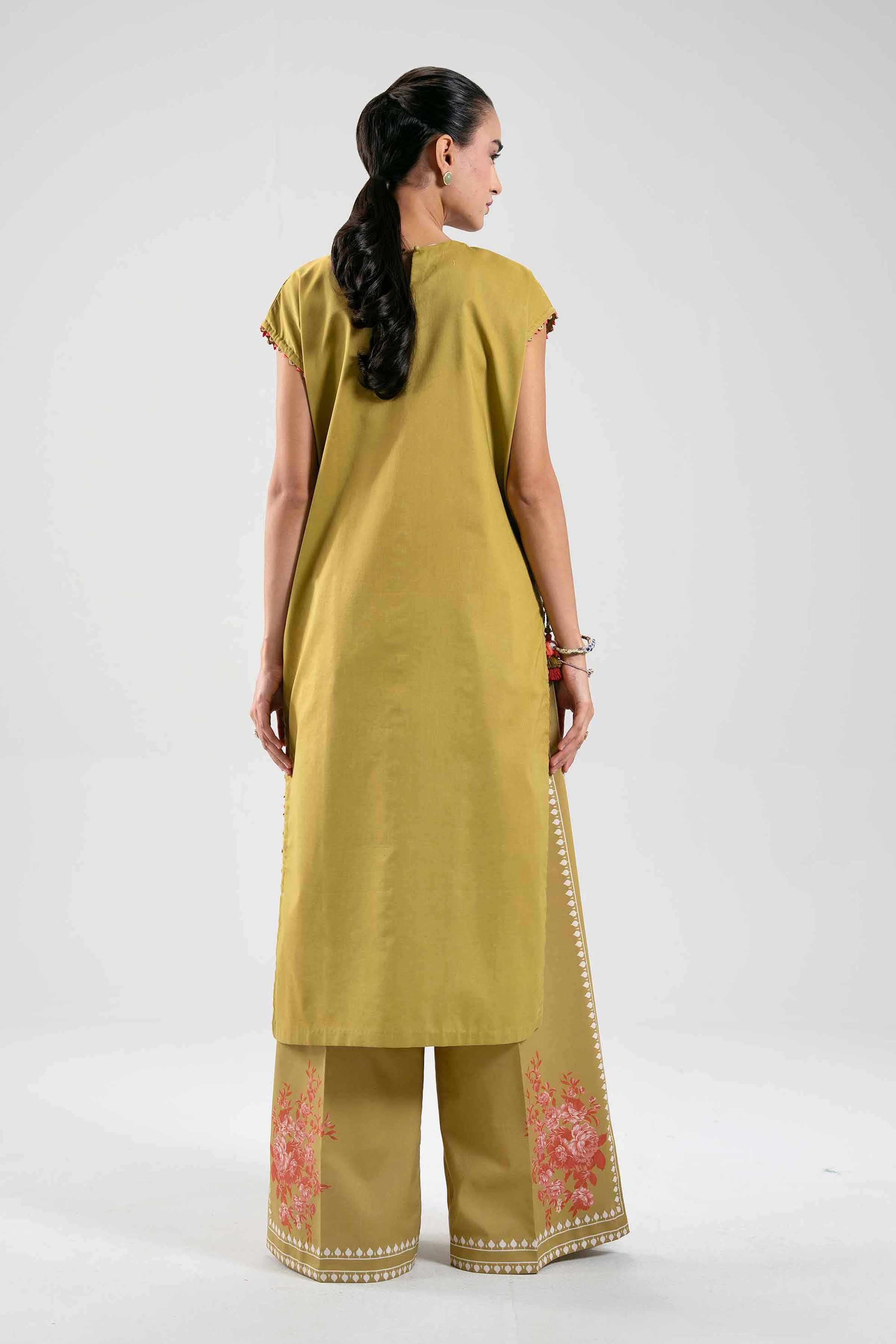 2 Piece - Digital Printed Embroidered Suit - 42601083