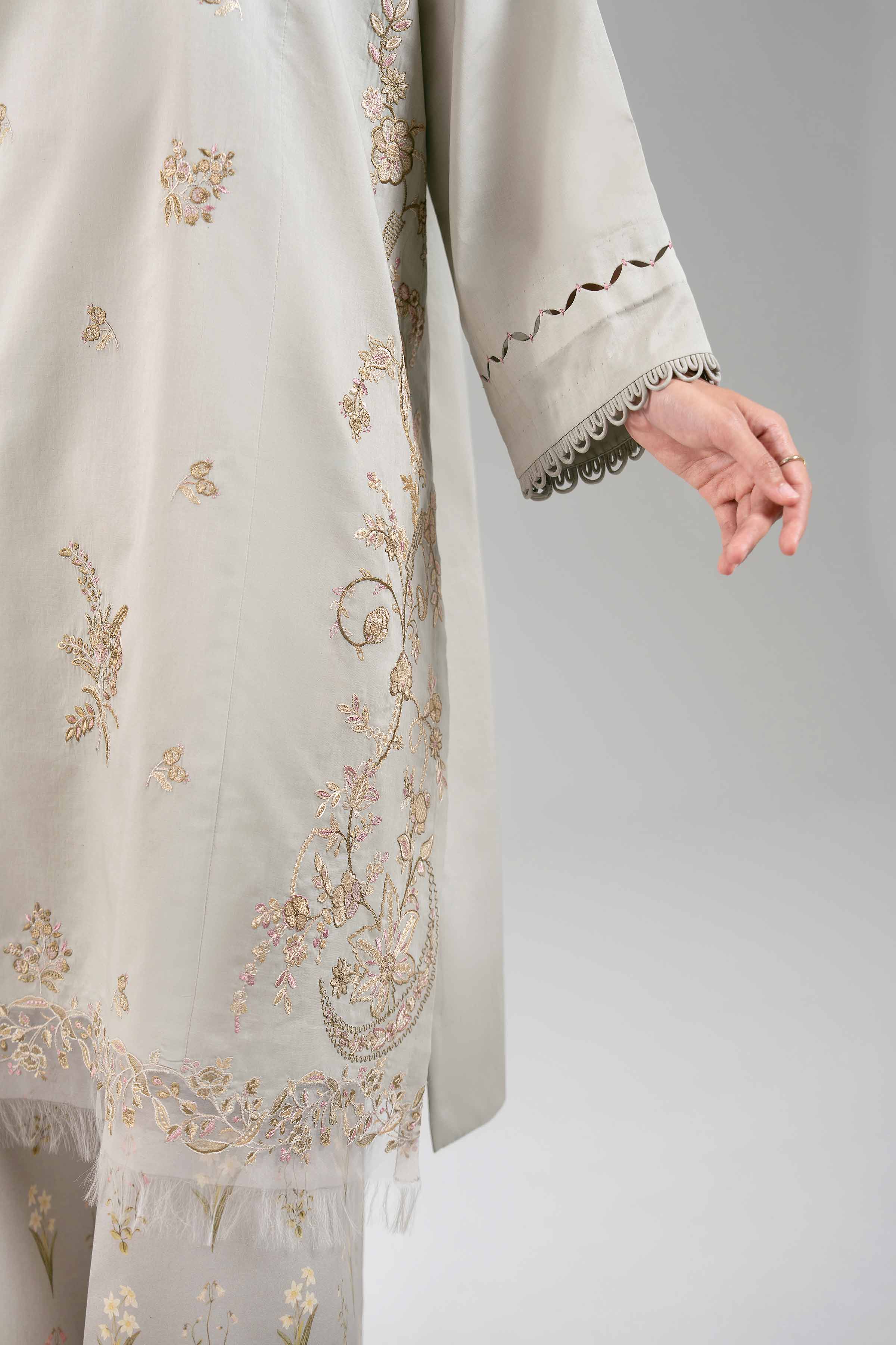 2 Piece - Digital Printed Embroidered Suit - 42601085