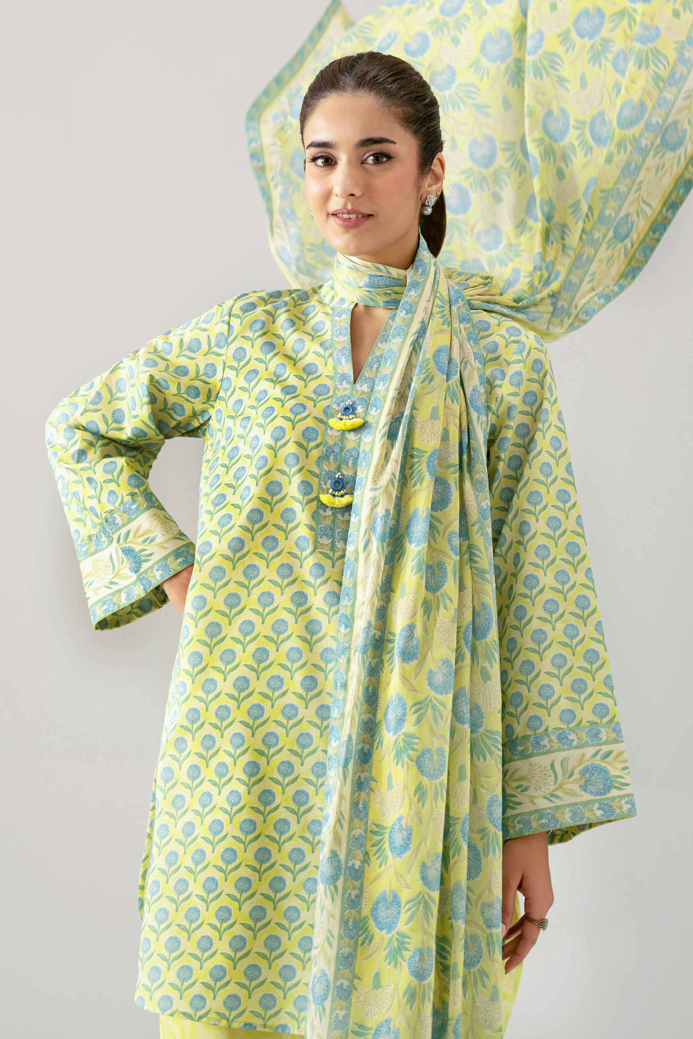 3 Piece - Printed Suit - 42601186 Green Lawn 3PC Printed