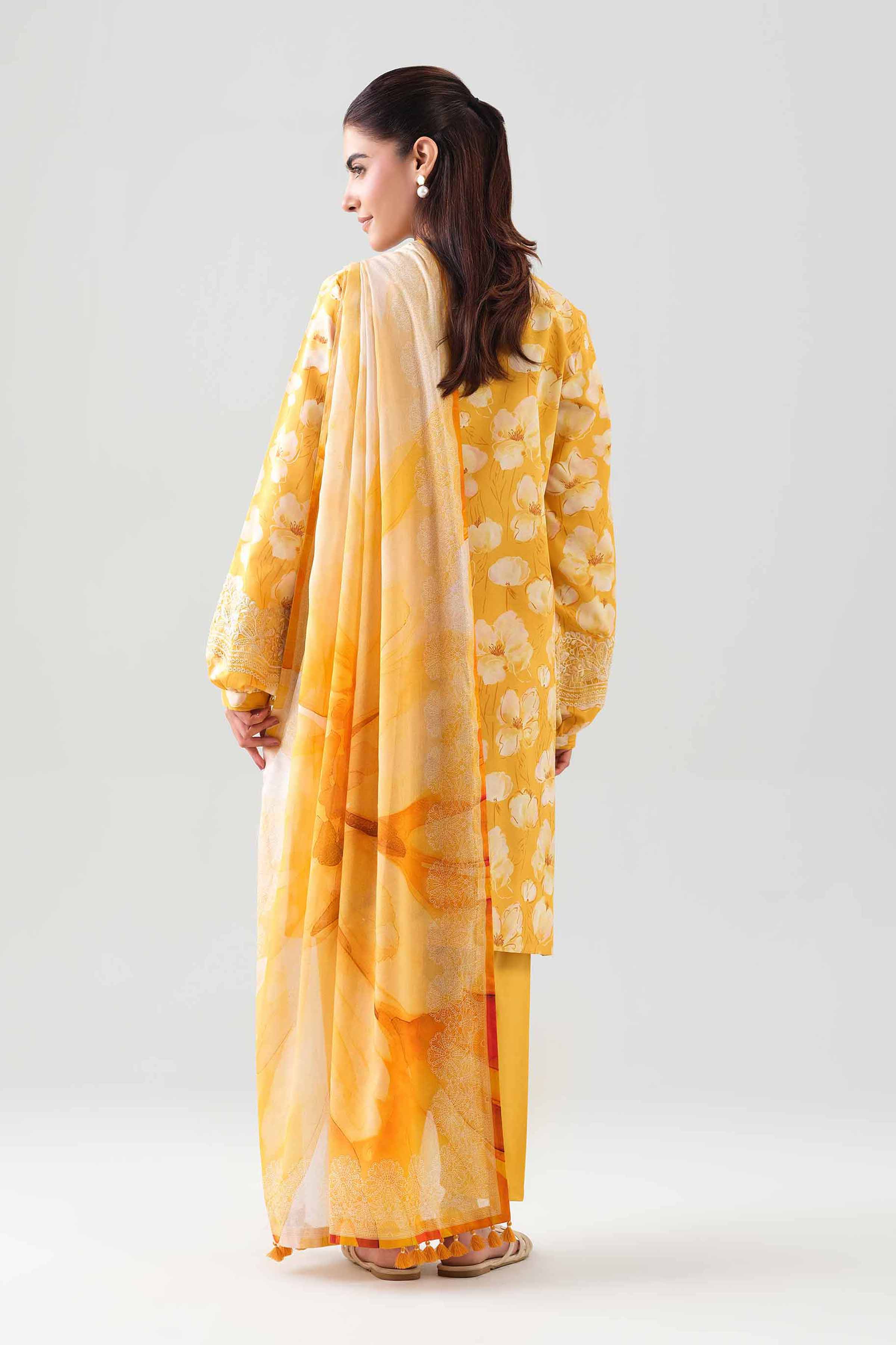 3 Piece - Digital Printed Embroidered Suit - 42601200