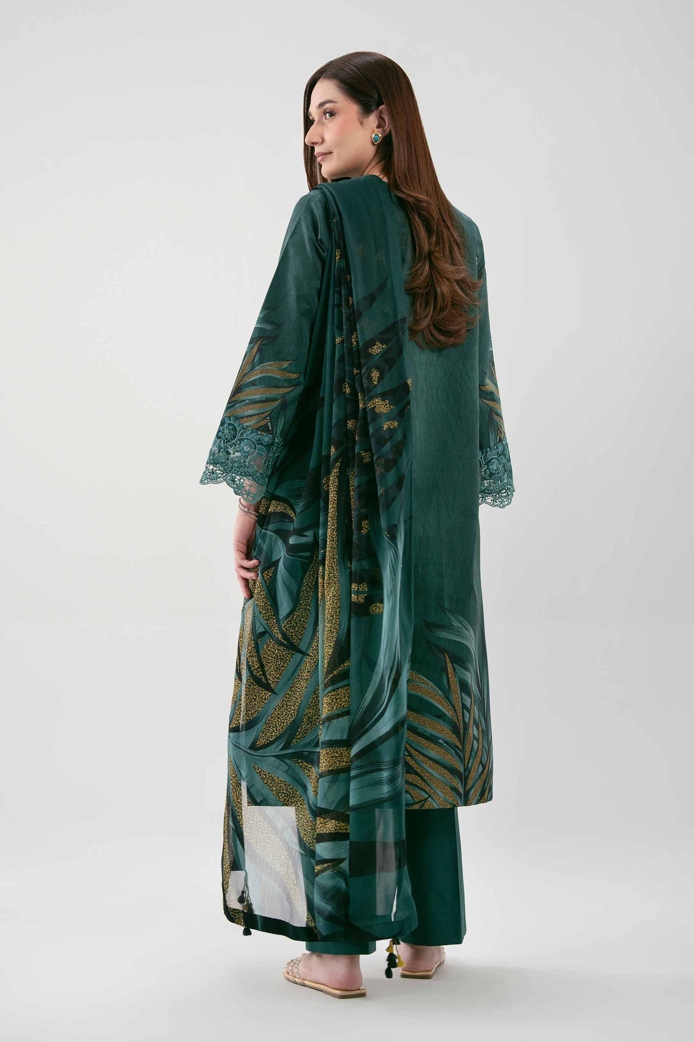 3 Piece - Digital Printed Embroidered Suit - 42601218