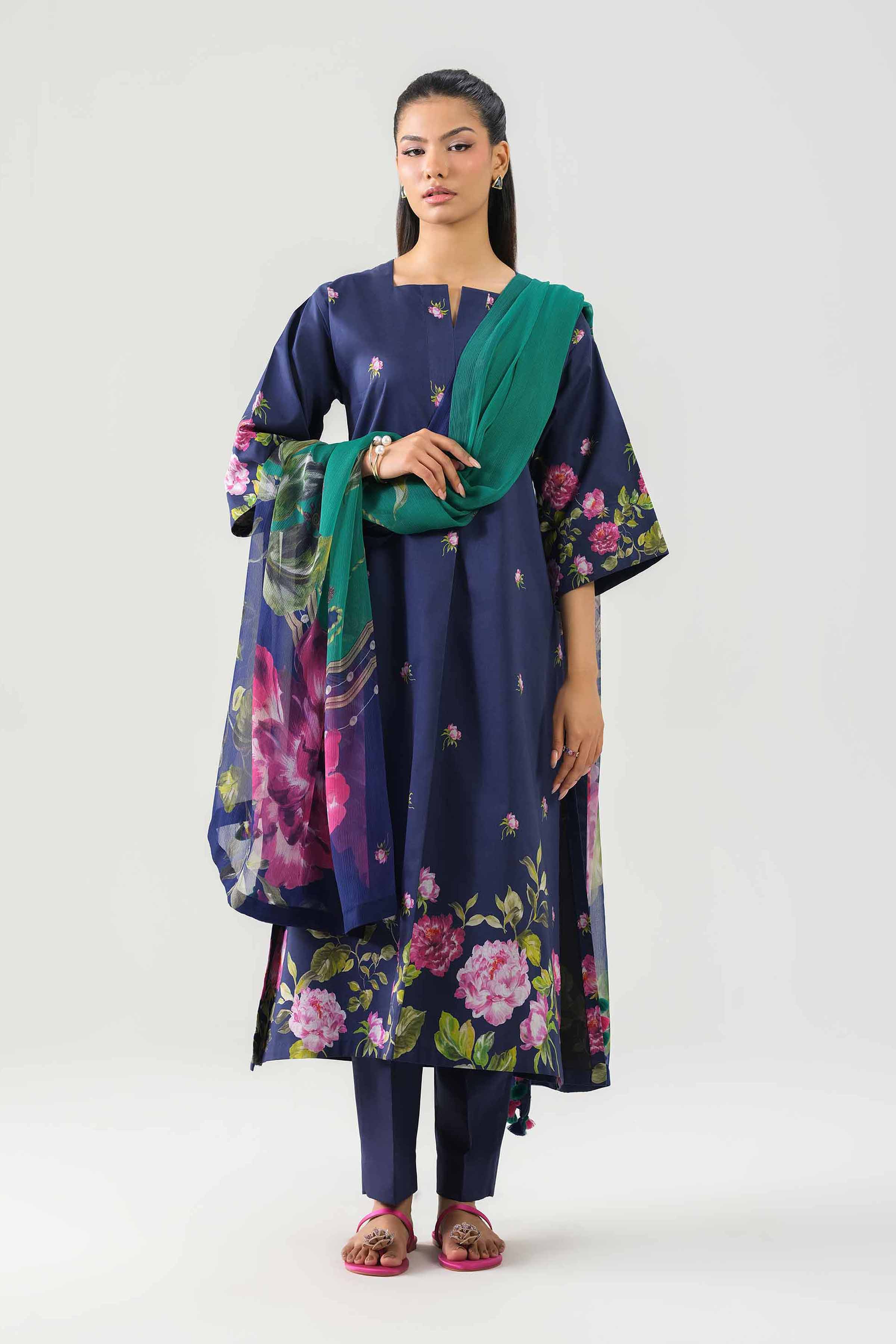 3 Piece - Digital Printed Suit - 42601243