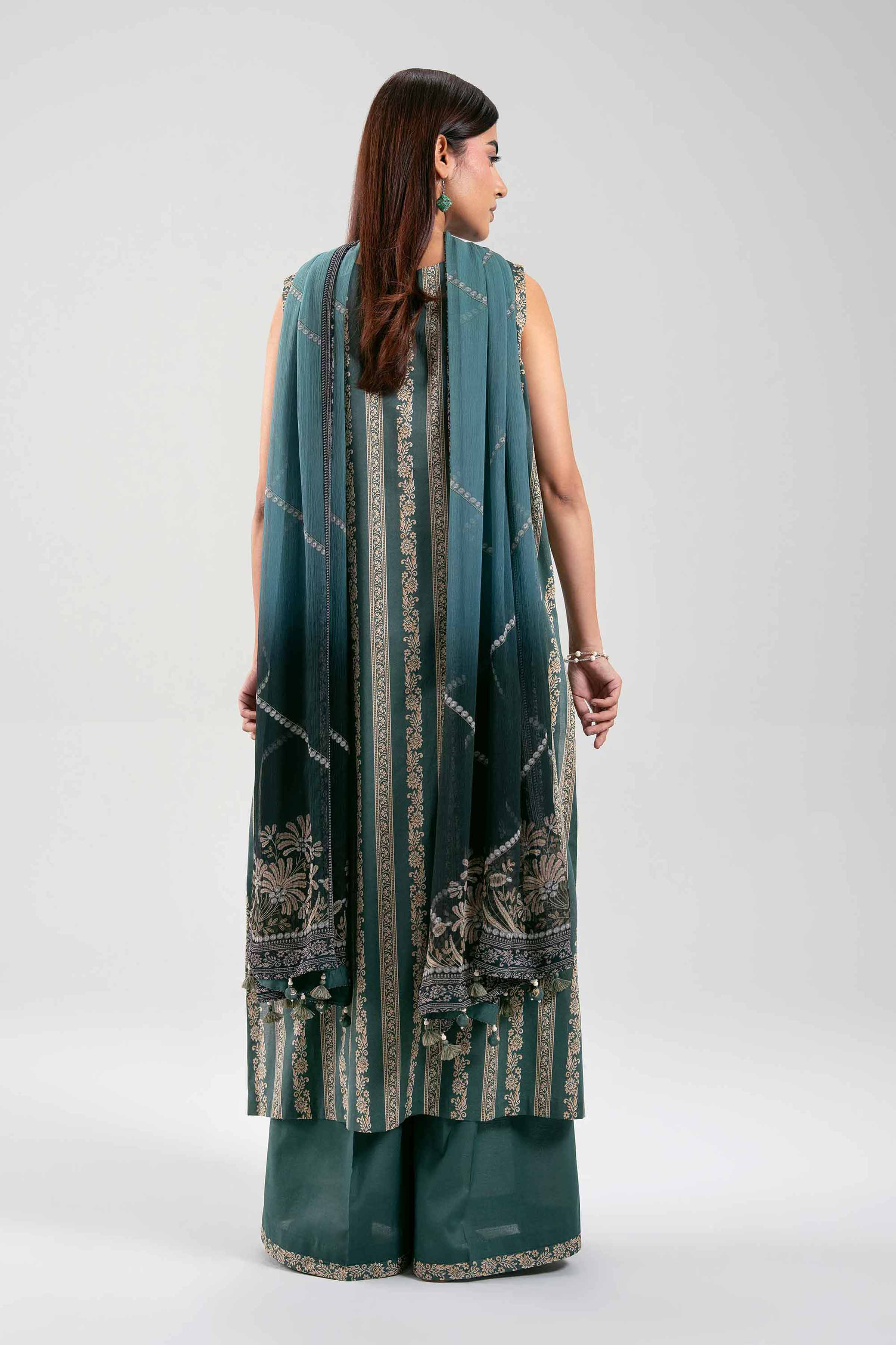 3 Piece - Digital Printed Suit - 42601248