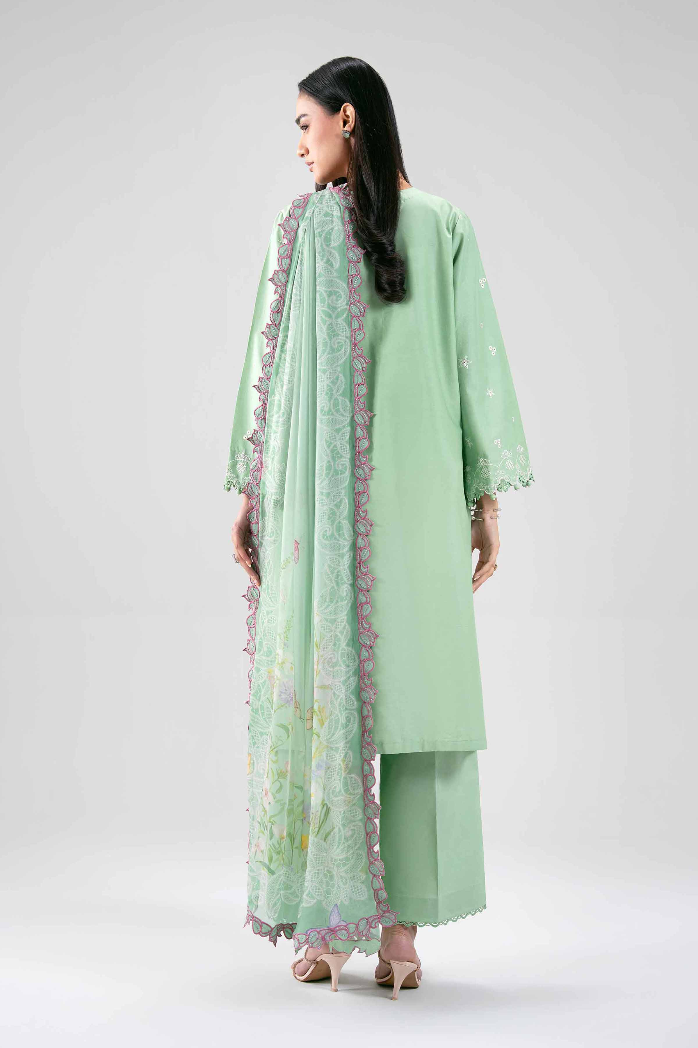 3 Piece - Digital Printed Embroidered Suit - 42601282