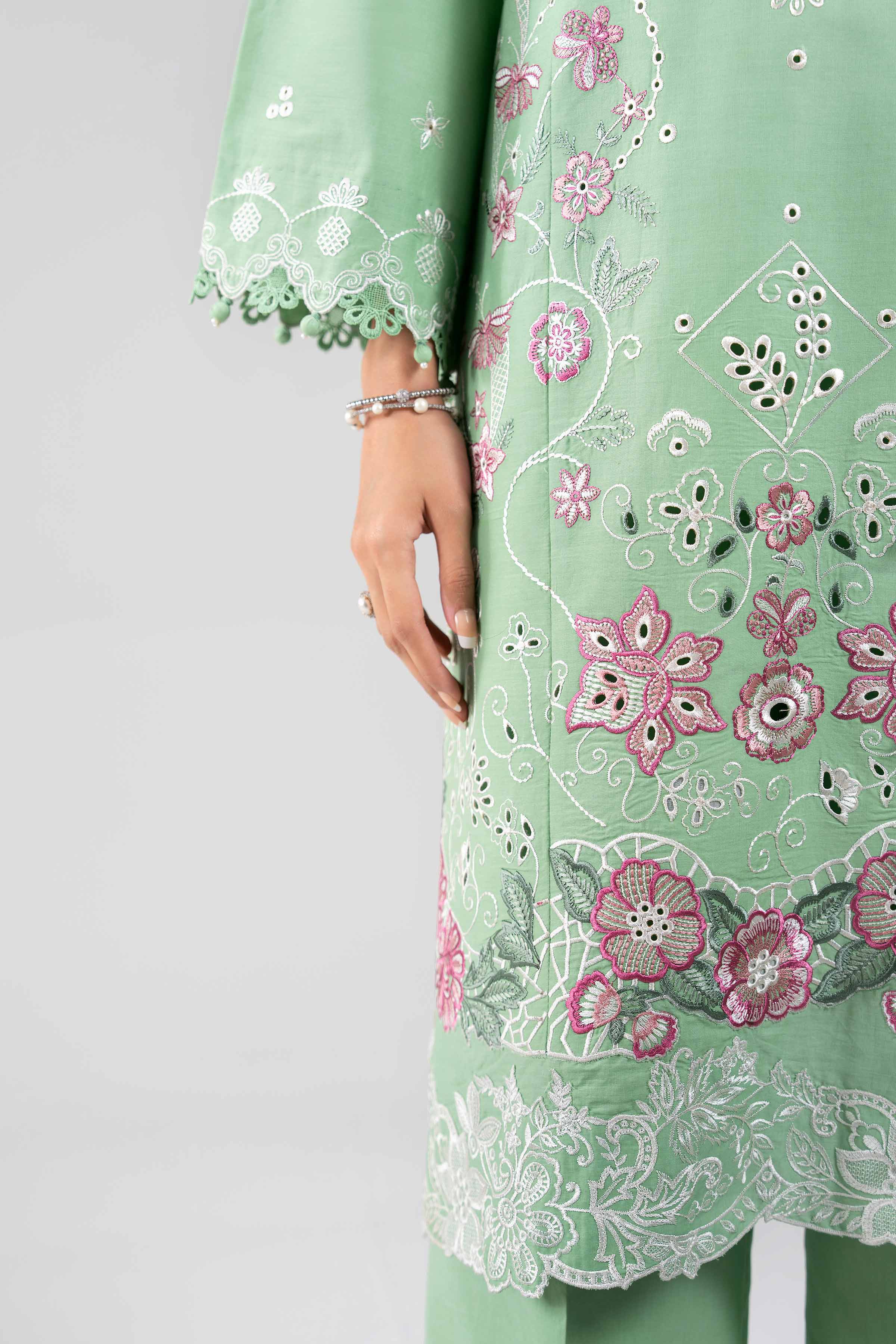 3 Piece - Digital Printed Embroidered Suit - 42601282