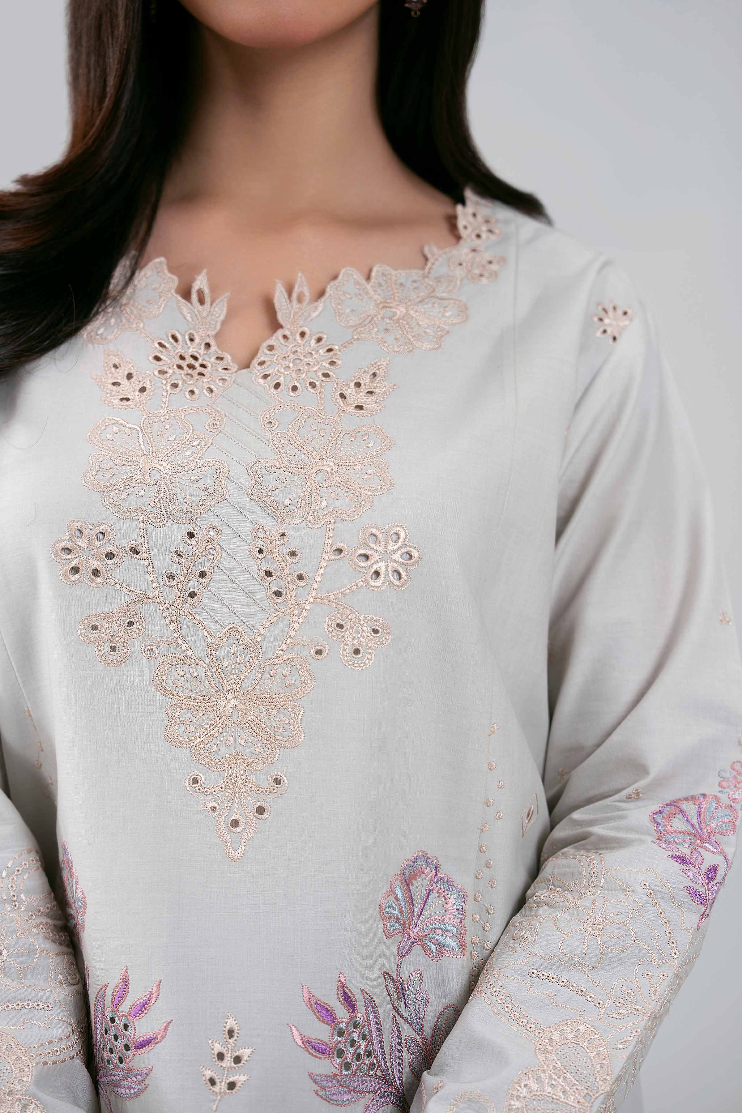 3 Piece - Embroidered Suit - 42601284 for Women - Unstitched Collection