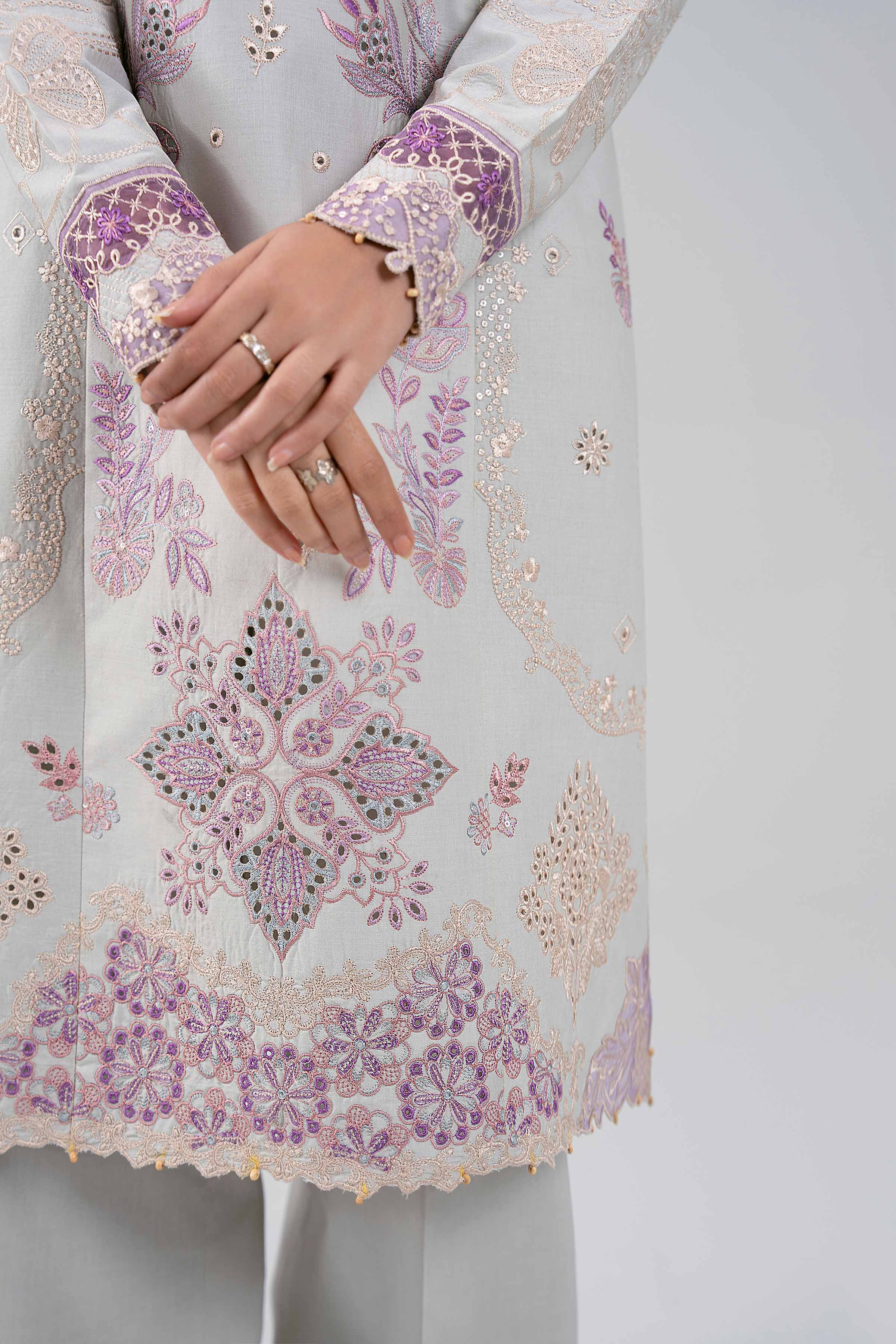 3 Piece - Embroidered Suit - 42601284 for Women - Unstitched Collection