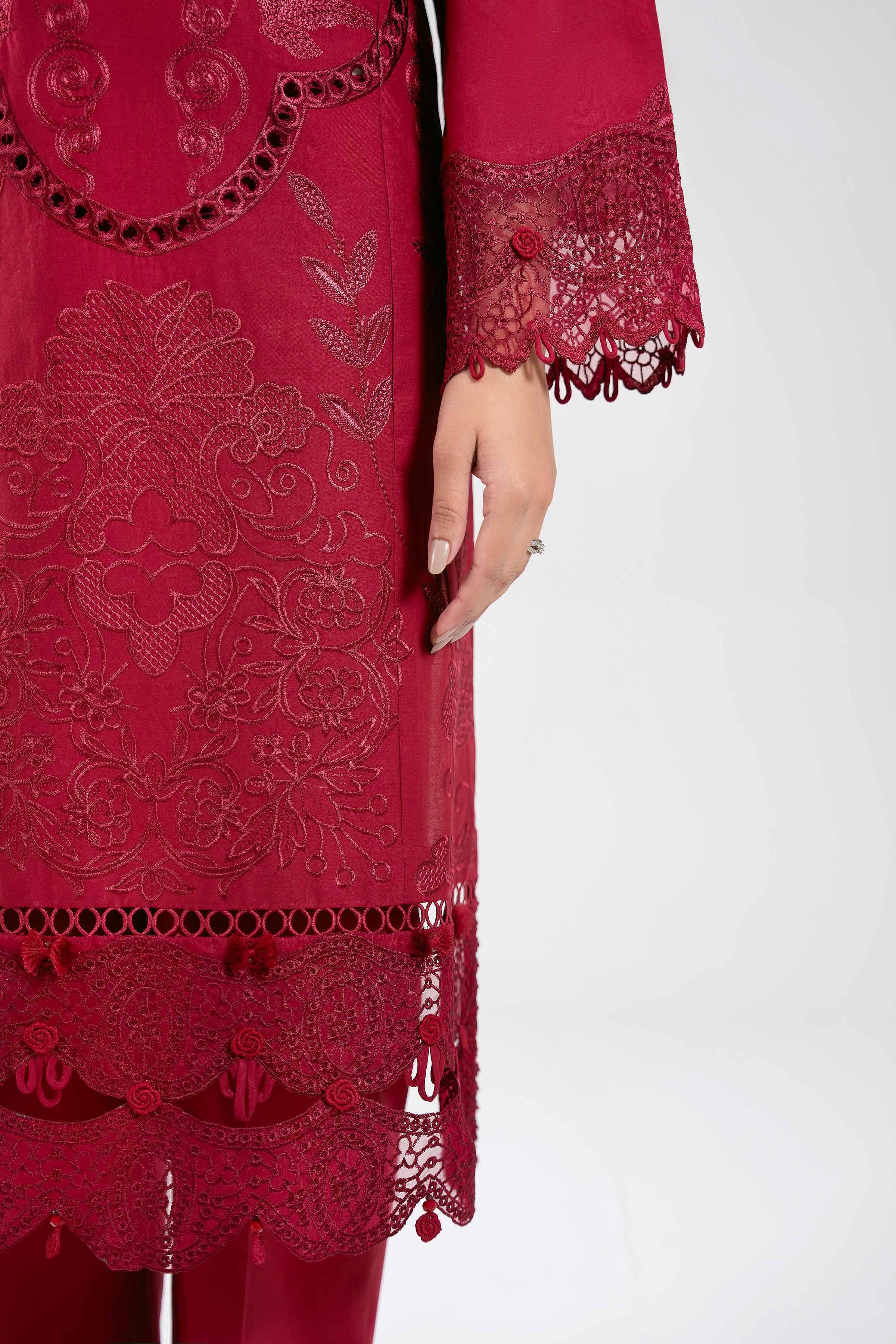 3 Piece - Embroidered Suit - 42601285 for Women - Unstitched Collection