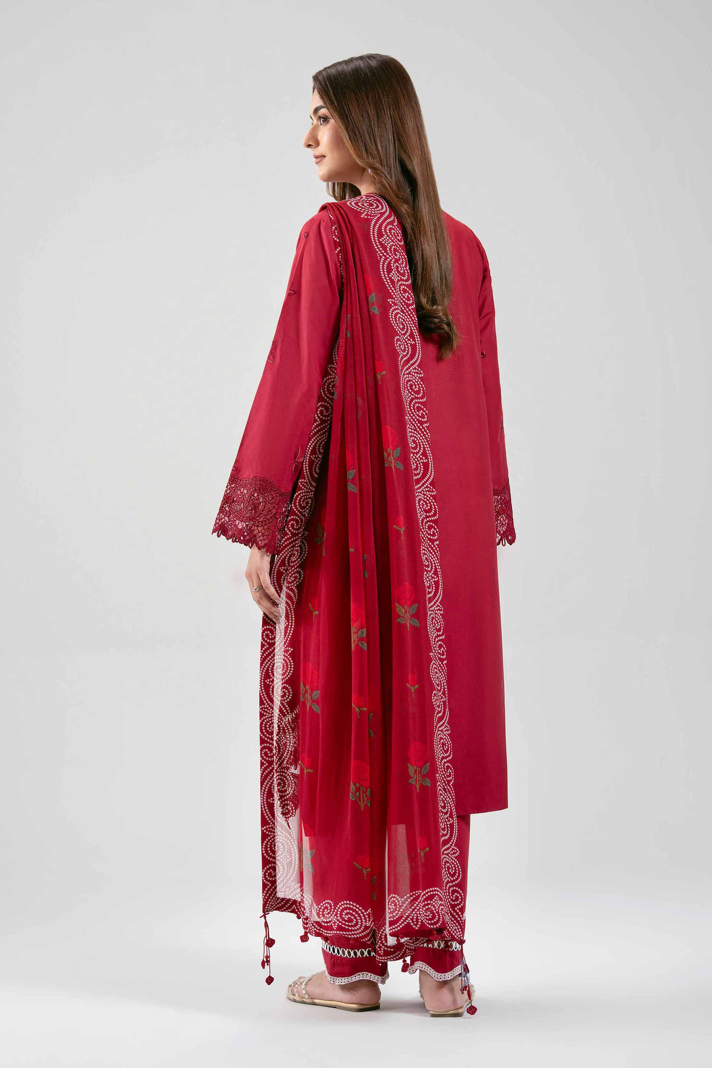 3 Piece - Embroidered Suit - 42601285 for Women - Unstitched Collection