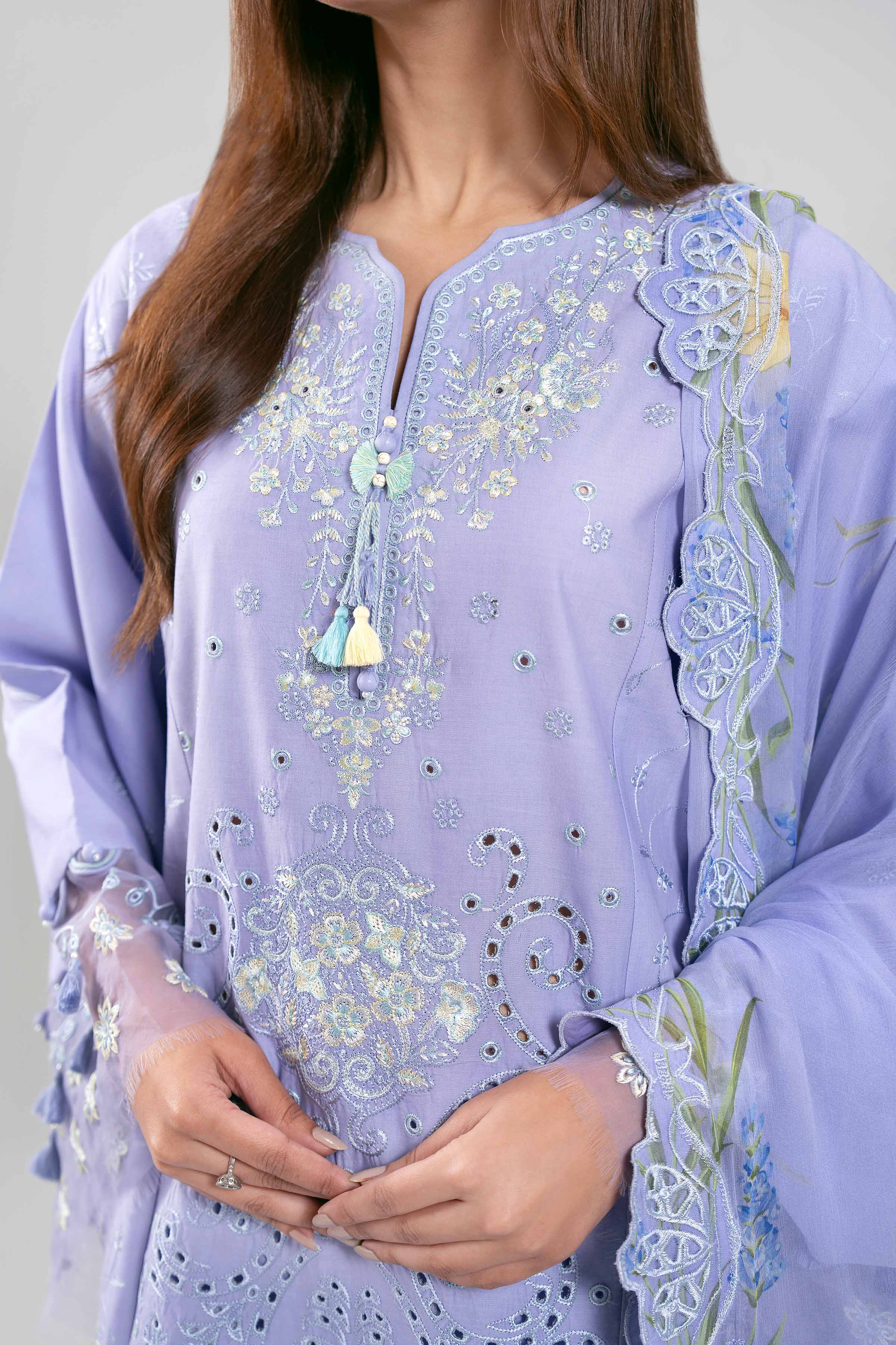 3 Piece - Digital Printed Embroidered Suit - 42601286 Lawn 3PC Embroidered Summer