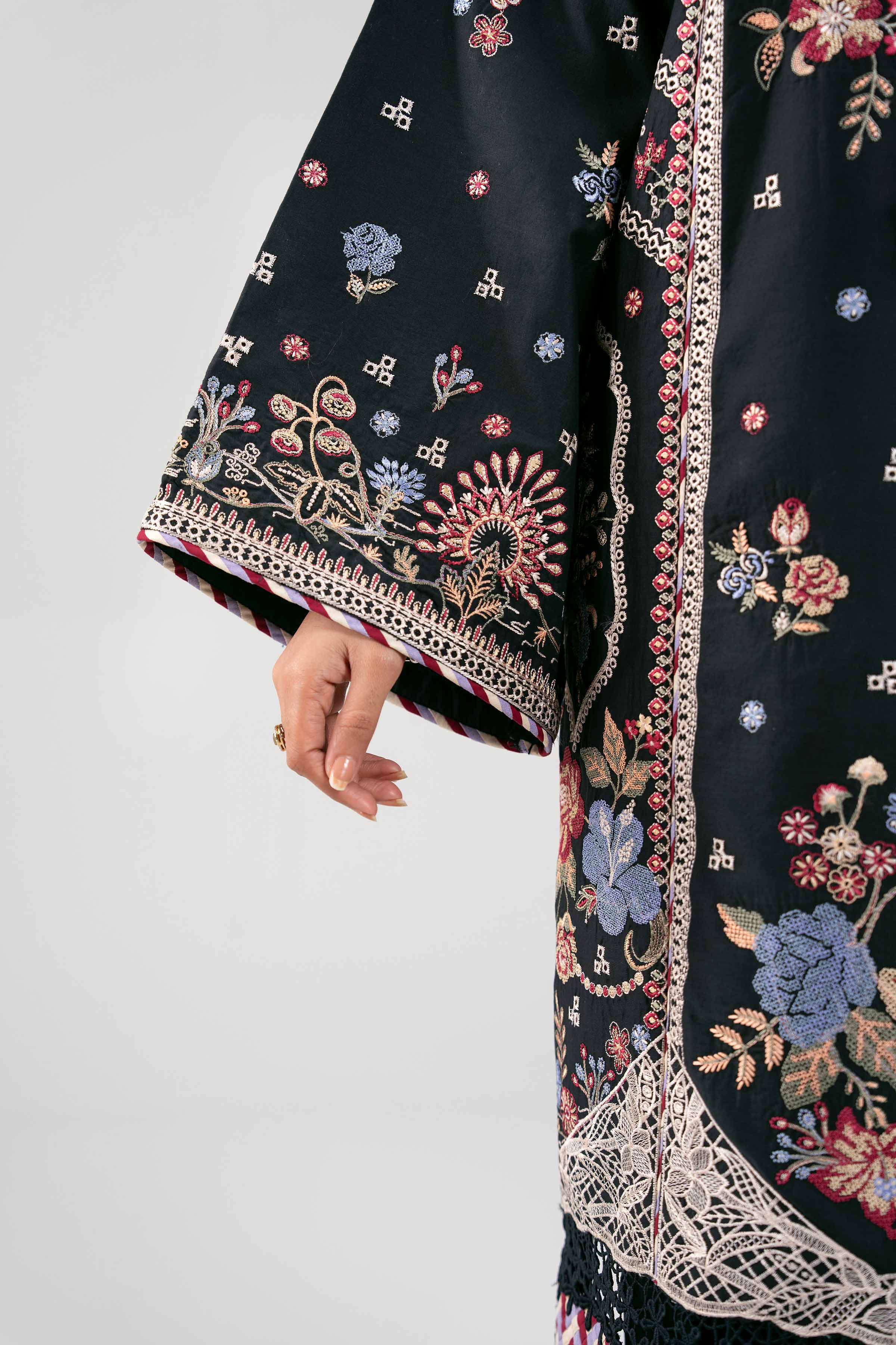 3 Piece - Digital Printed Embroidered Suit - 42601289