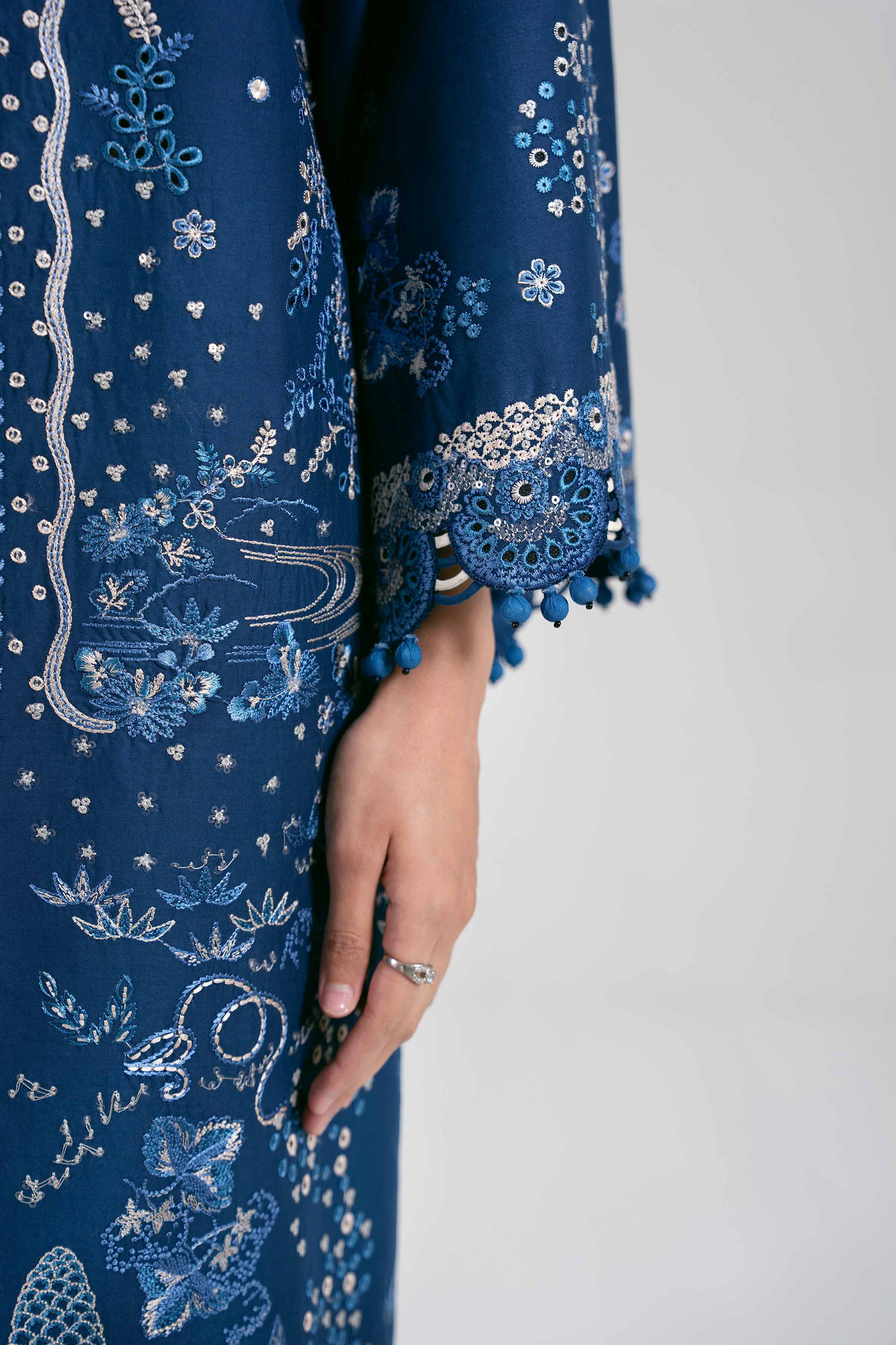 3 Piece - Embroidered Suit - 42601303 for Women - Unstitched Collection