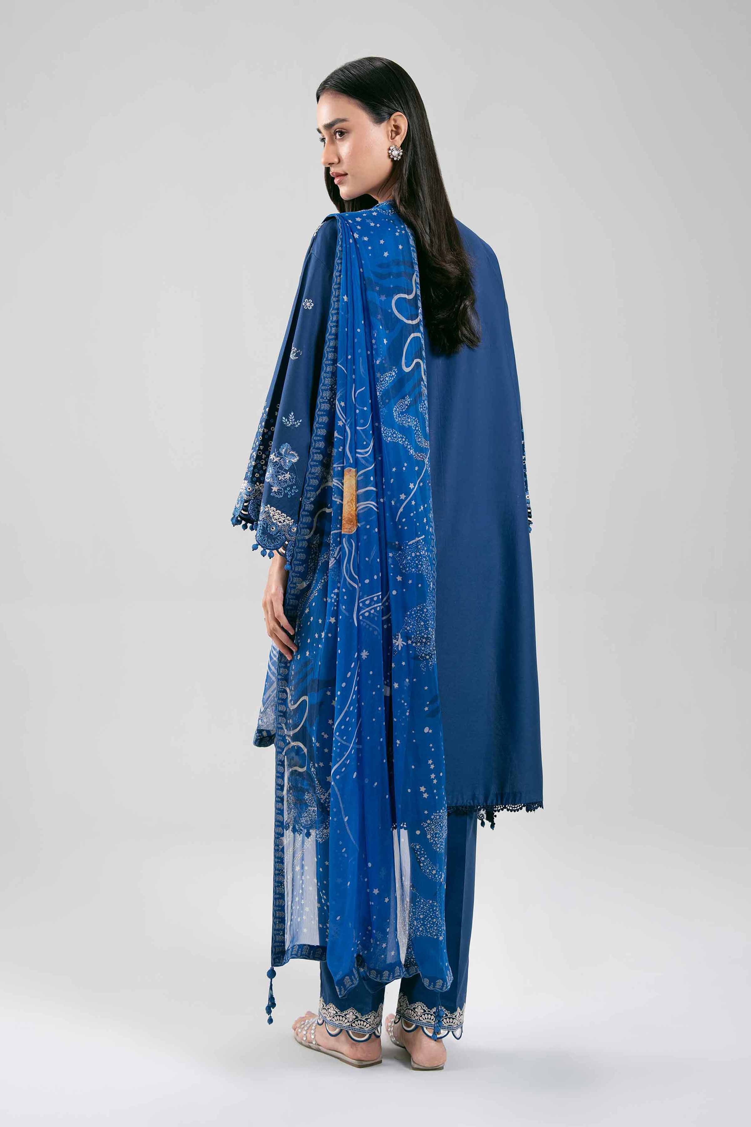 3 Piece - Digital Printed Embroidered Suit - 42601303