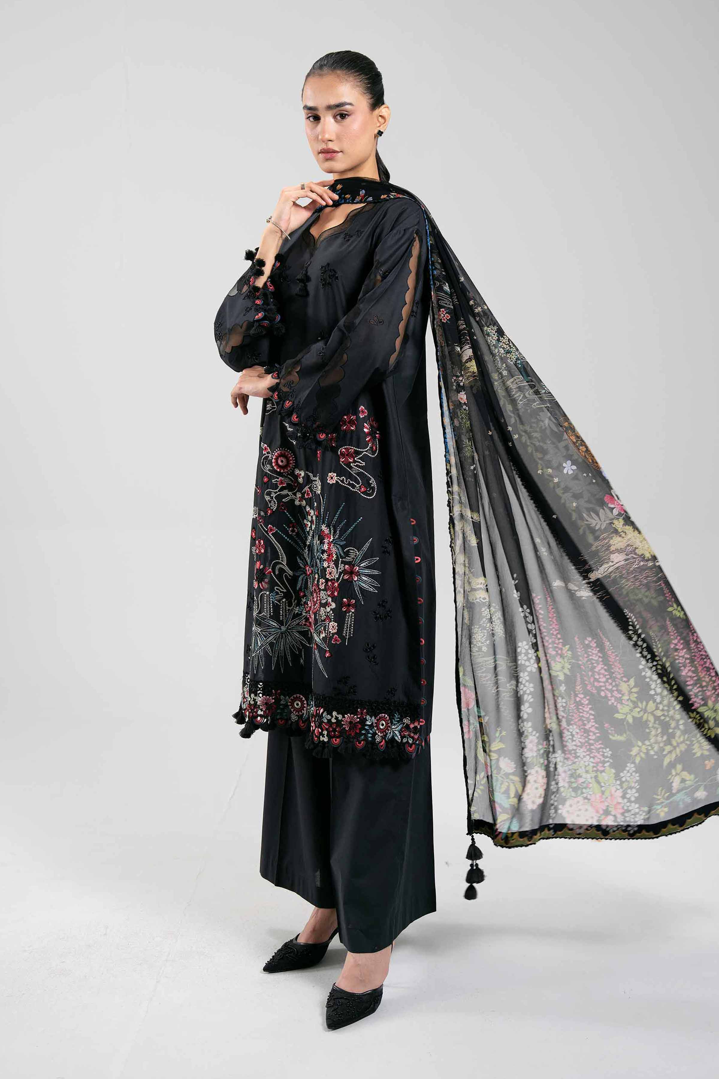 3 Piece - Digital Printed Embroidered Suit - 42601304