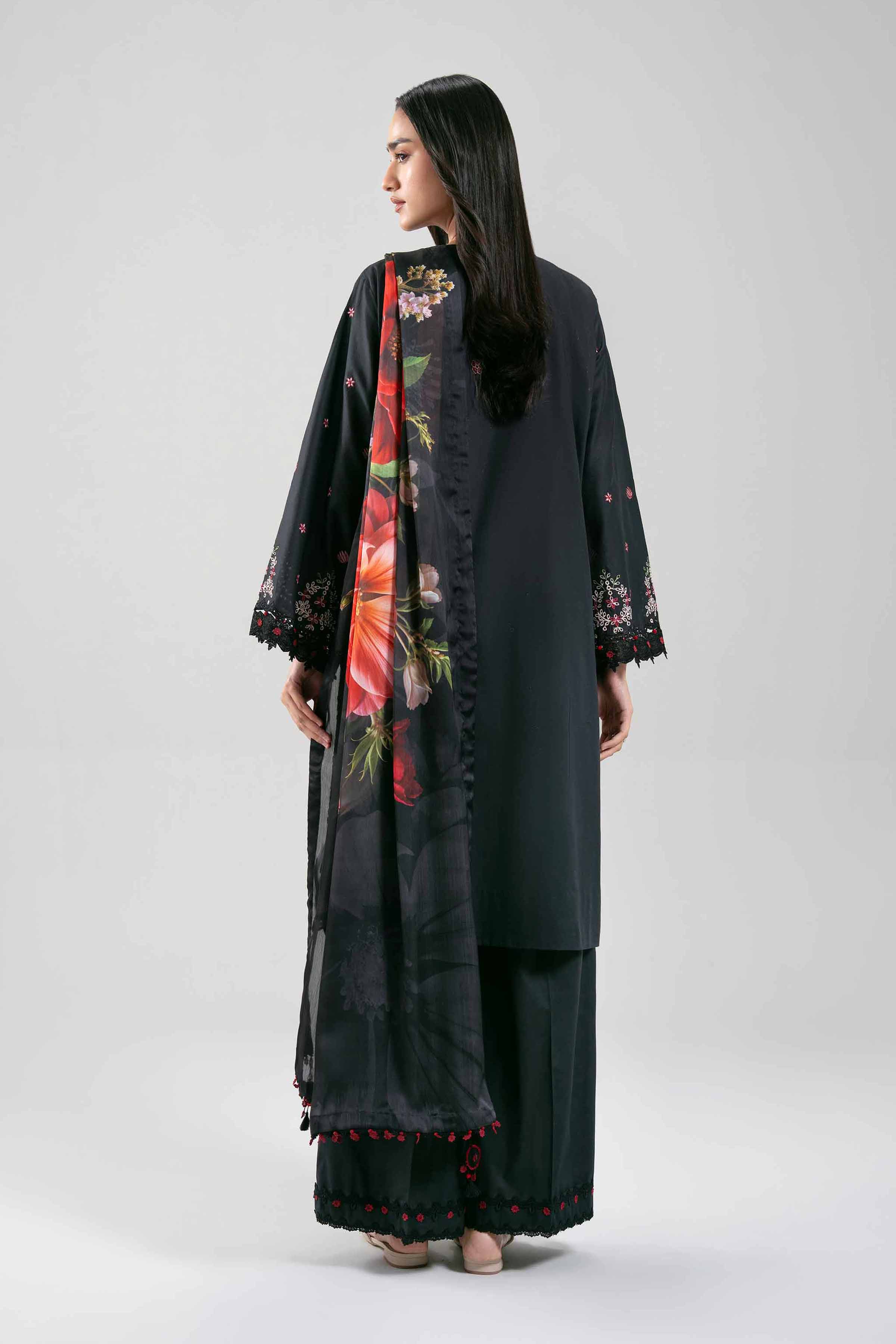 3 Piece - Digital Printed Embroidered Suit - 42601308