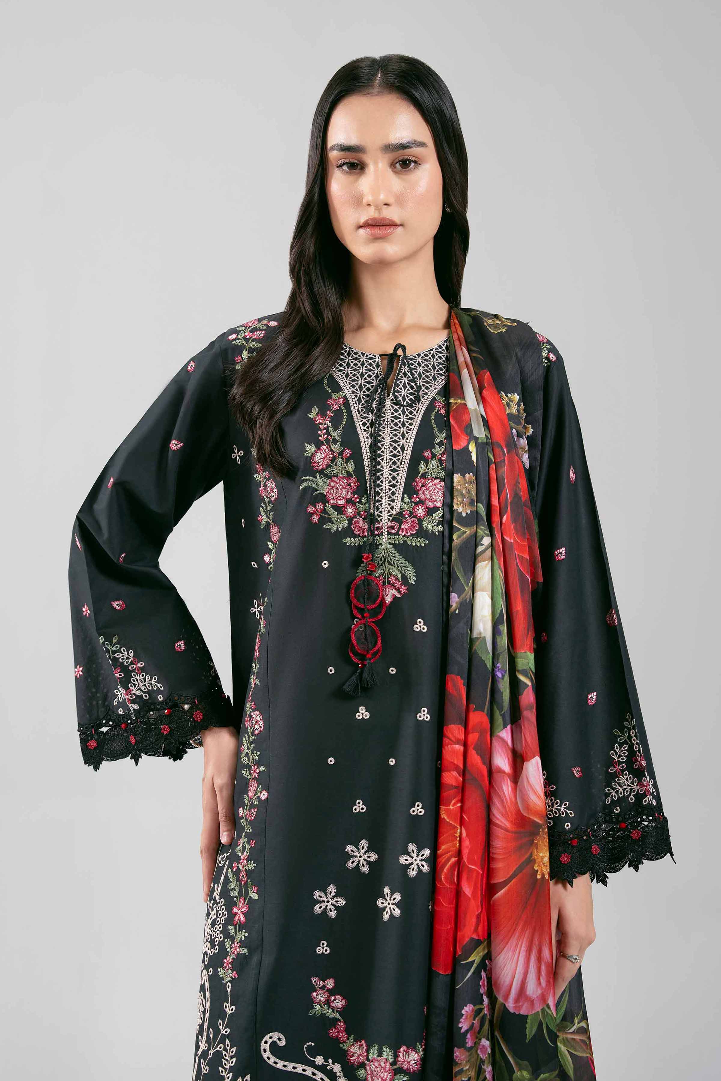 3 Piece - Digital Printed Embroidered Suit - 42601308