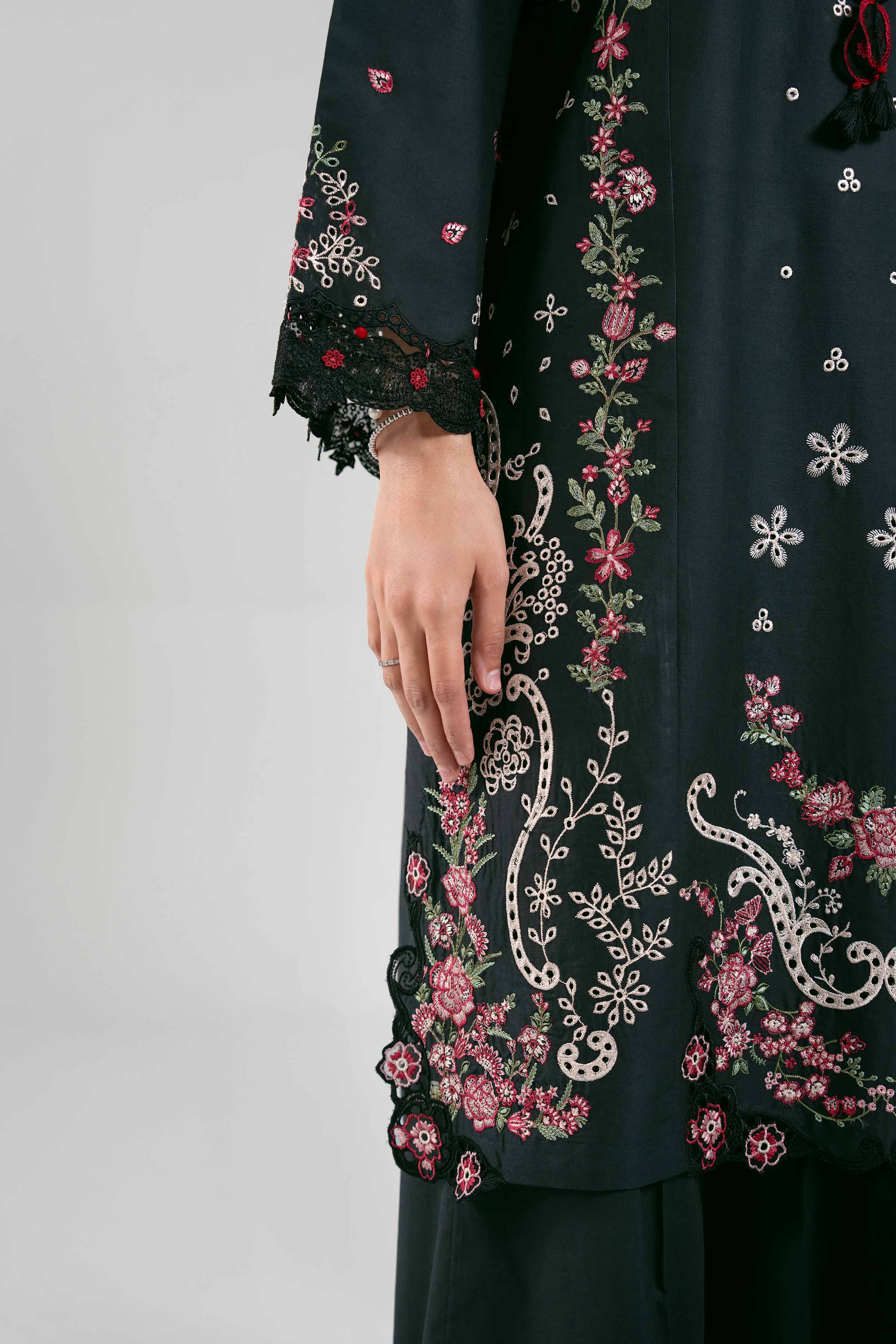 3 Piece - Digital Printed Embroidered Suit - 42601308