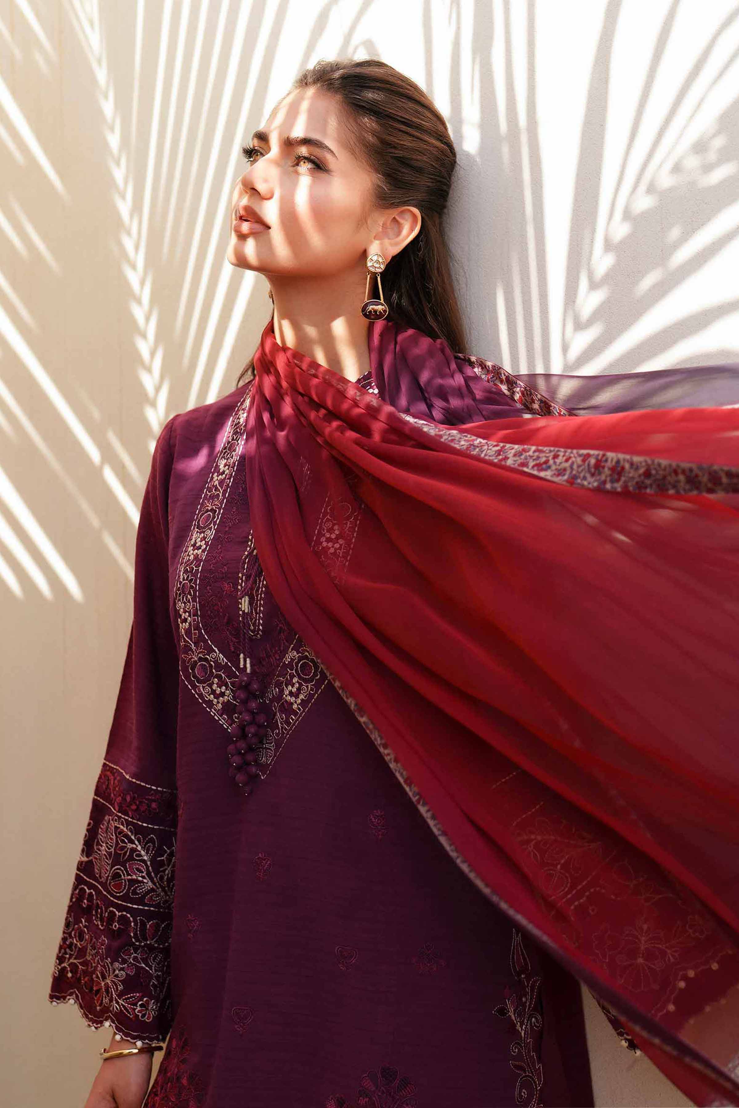 3 Piece - Digital Printed Embroidered Suit - 42601311