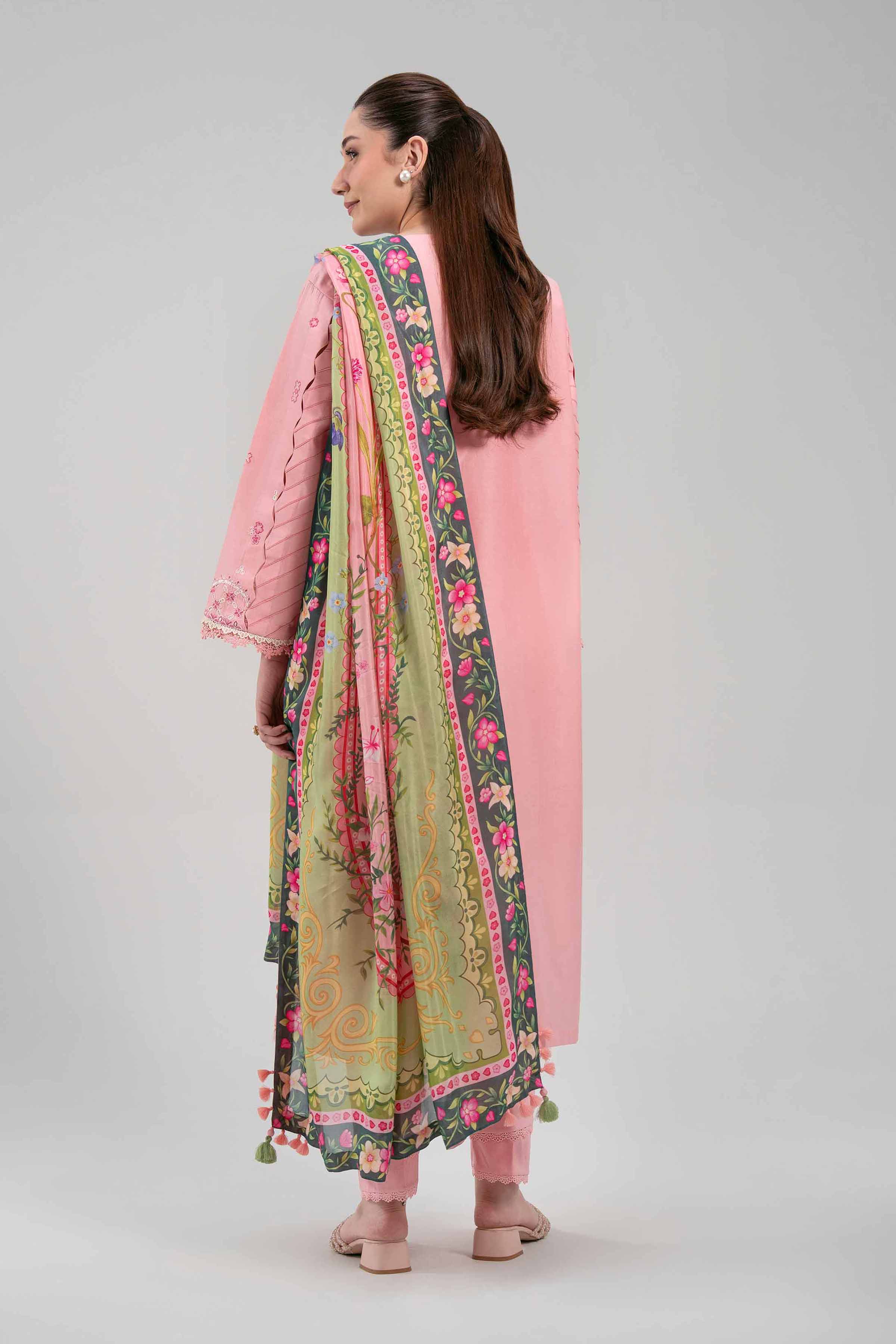 3 Piece - Digital Printed Embroidered Suit - 42601317
