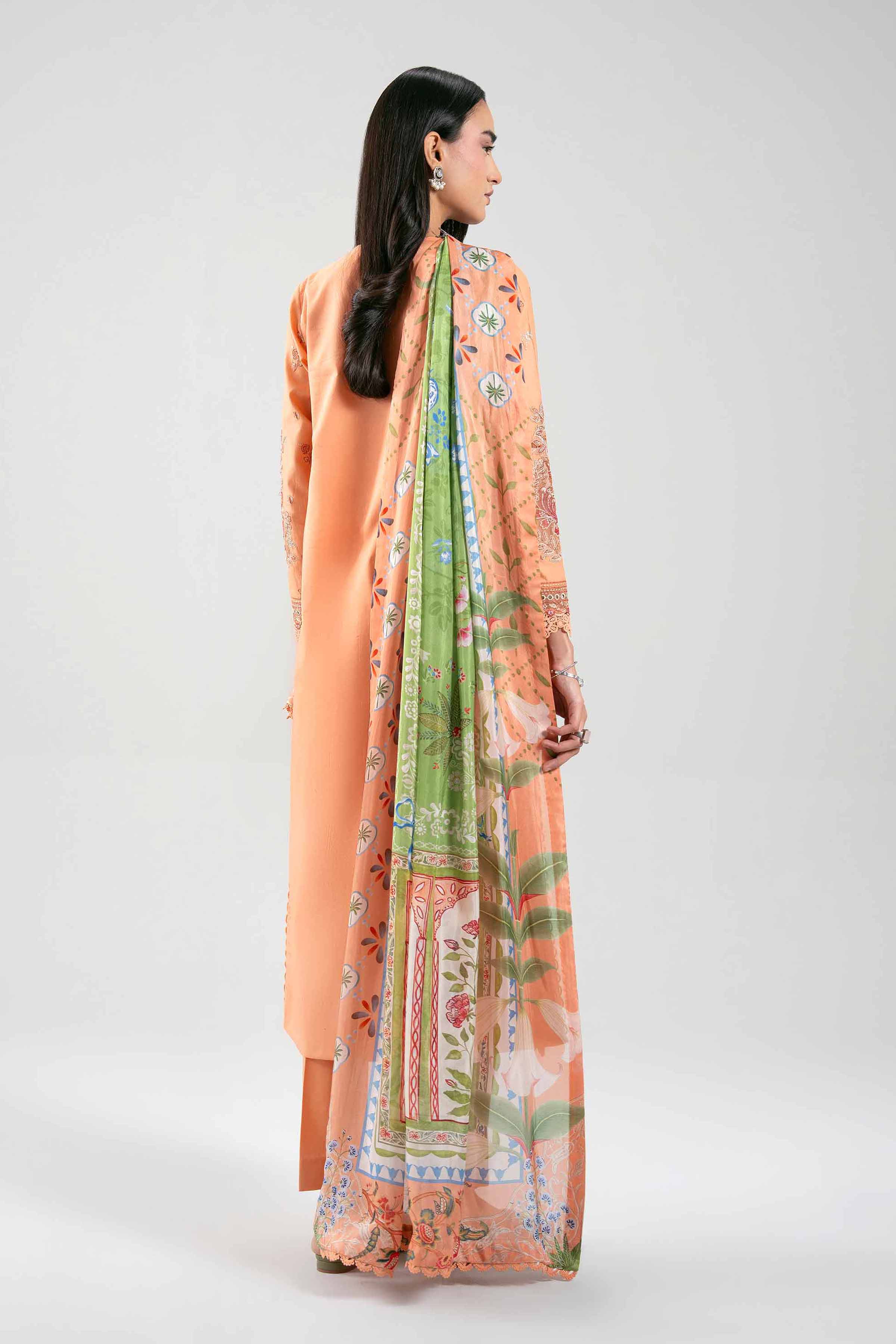 3 Piece - Digital Printed Embroidered Suit - 42601318