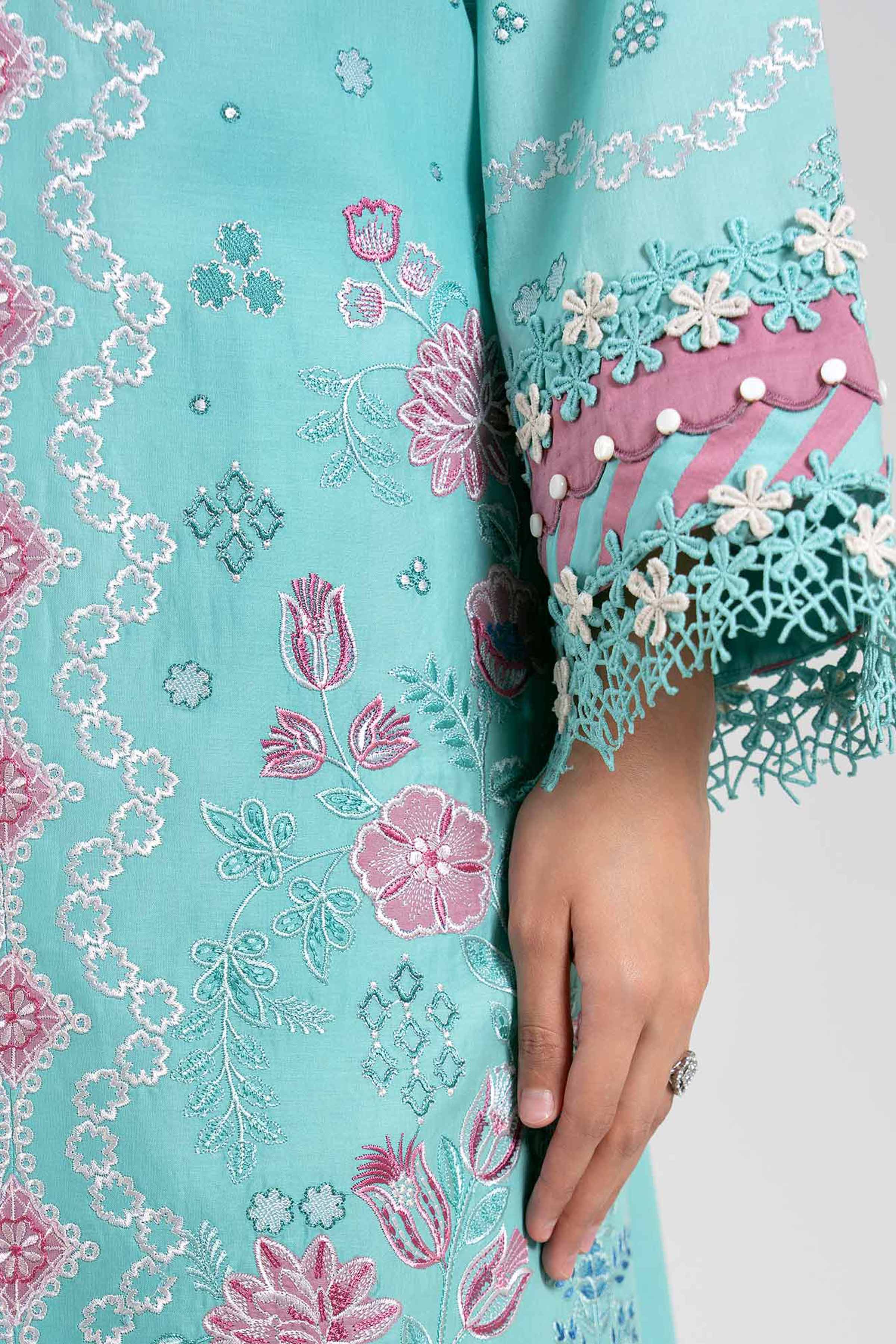 3 Piece - Digital Printed Embroidered Suit - 42601320