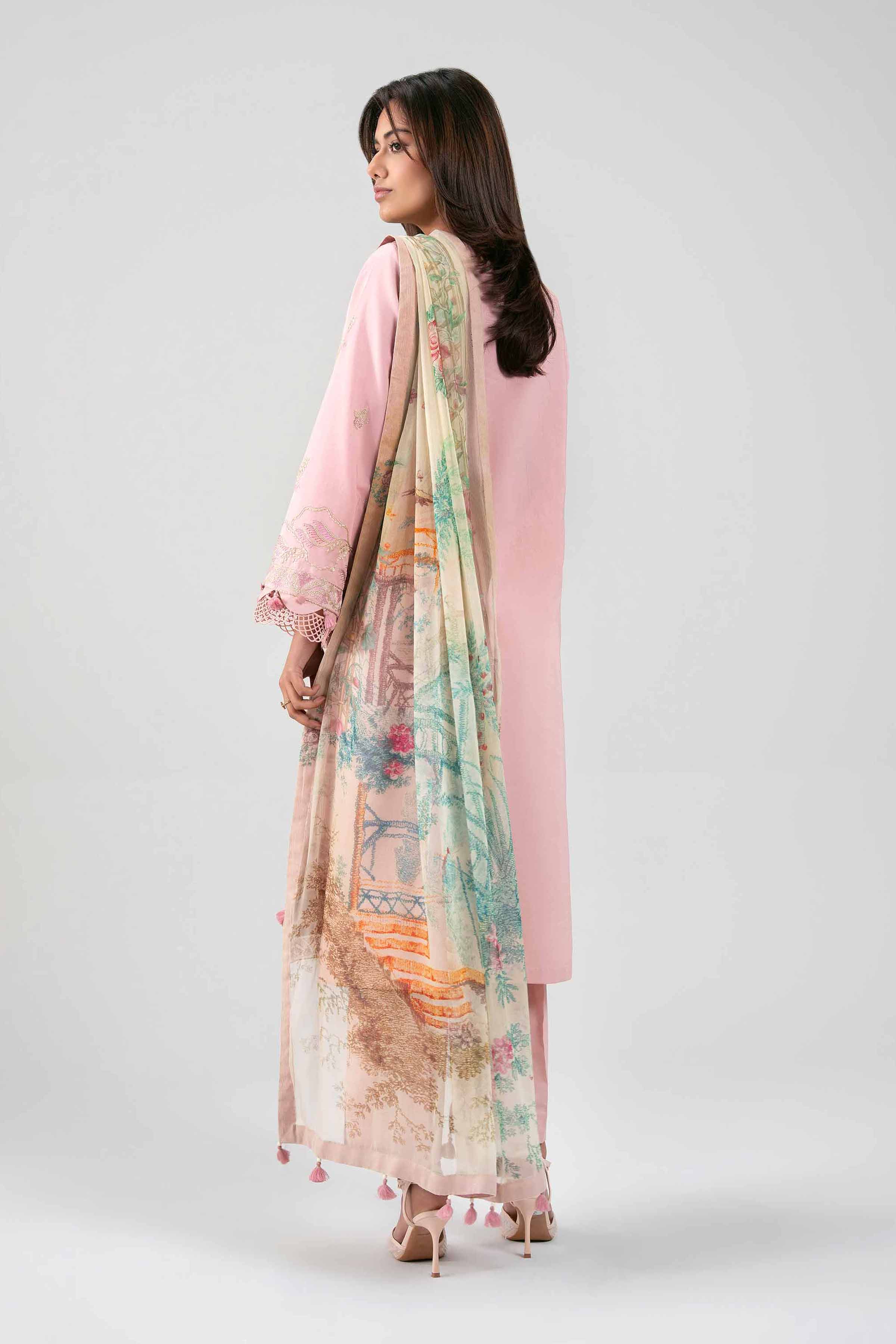 3 Piece - Digital Printed Embroidered Suit - 42601337