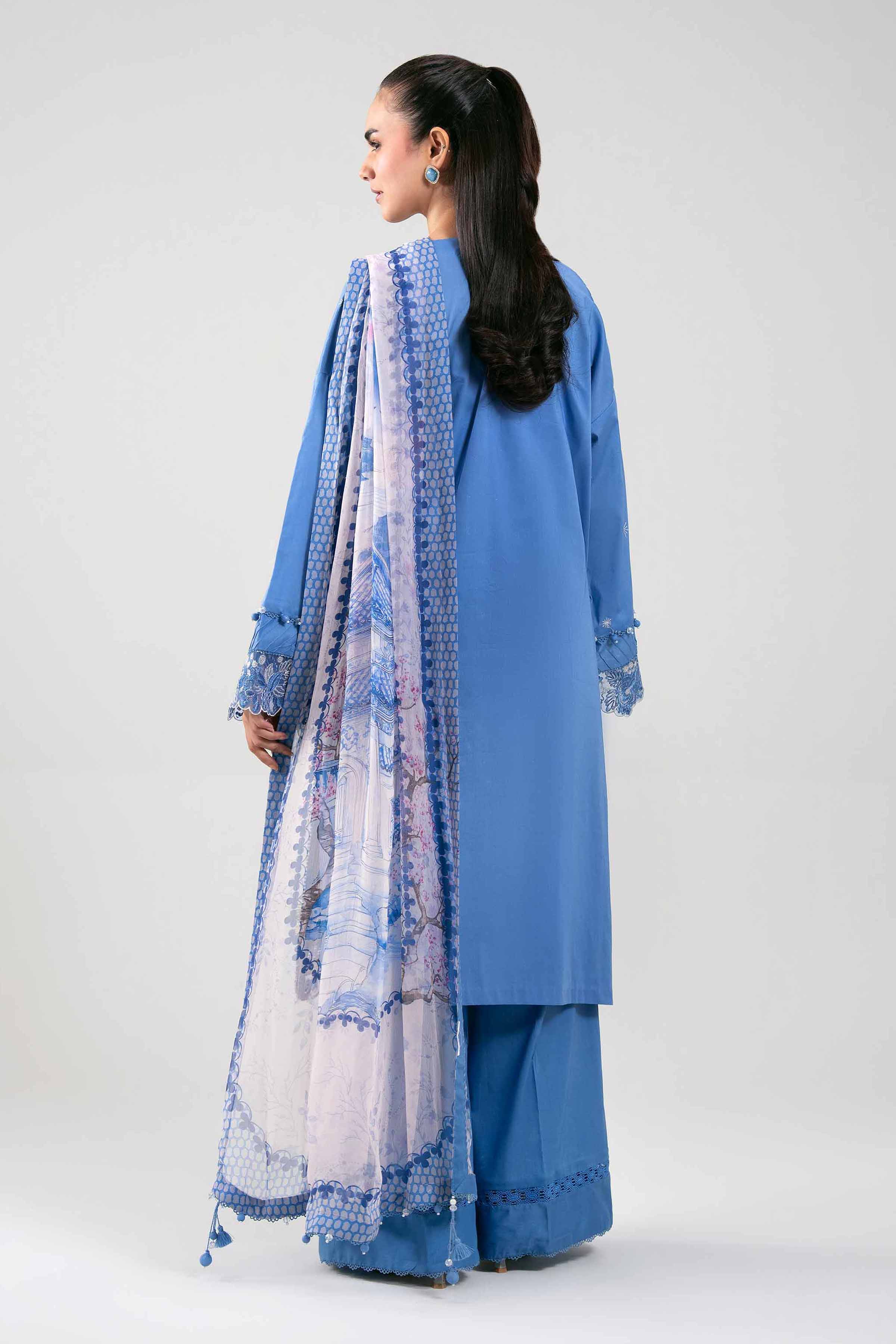 3 Piece - Digital Printed Embroidered Suit - 42601341