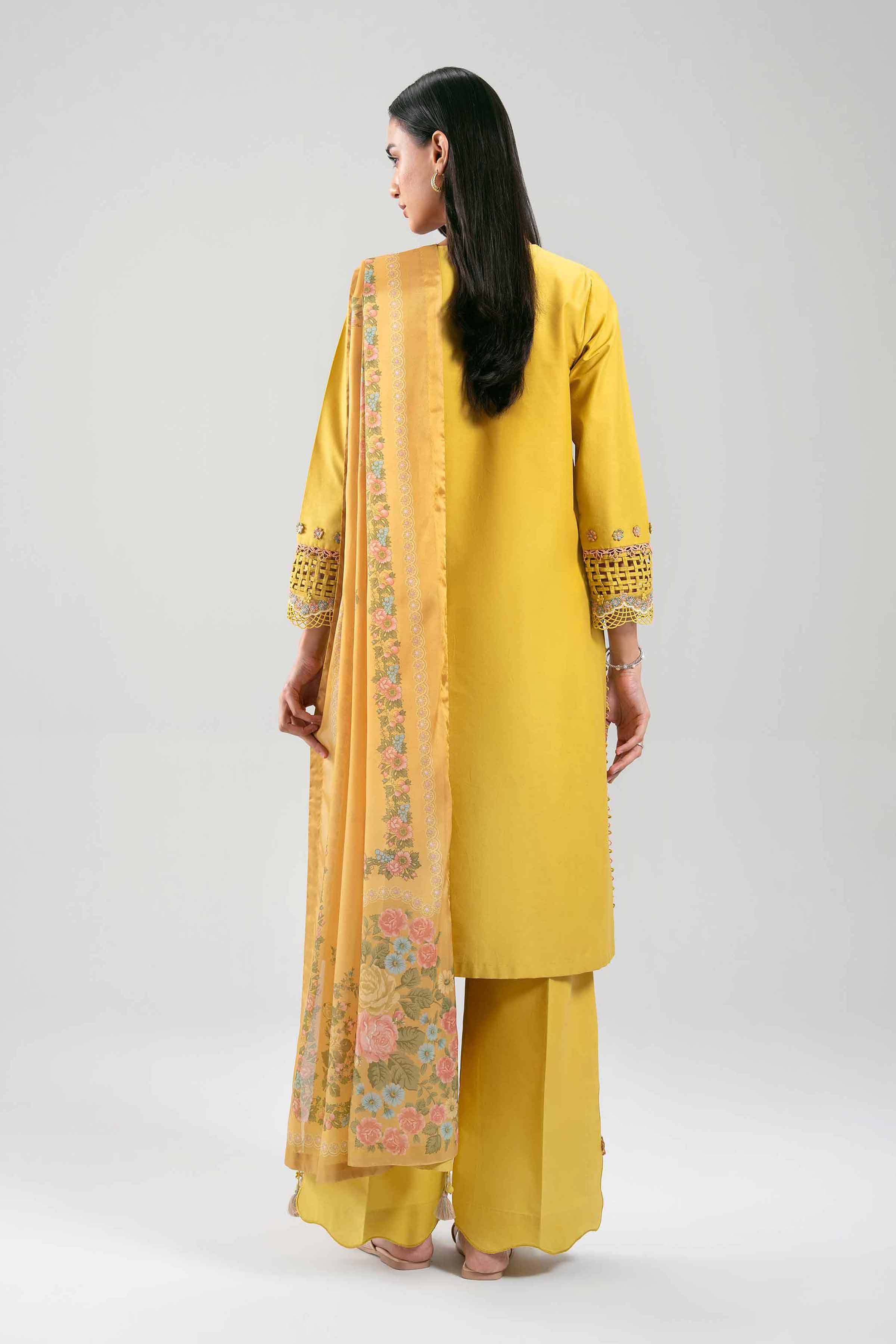3 Piece - Embroidered Suit - 42601344 for Women - Unstitched Collection
