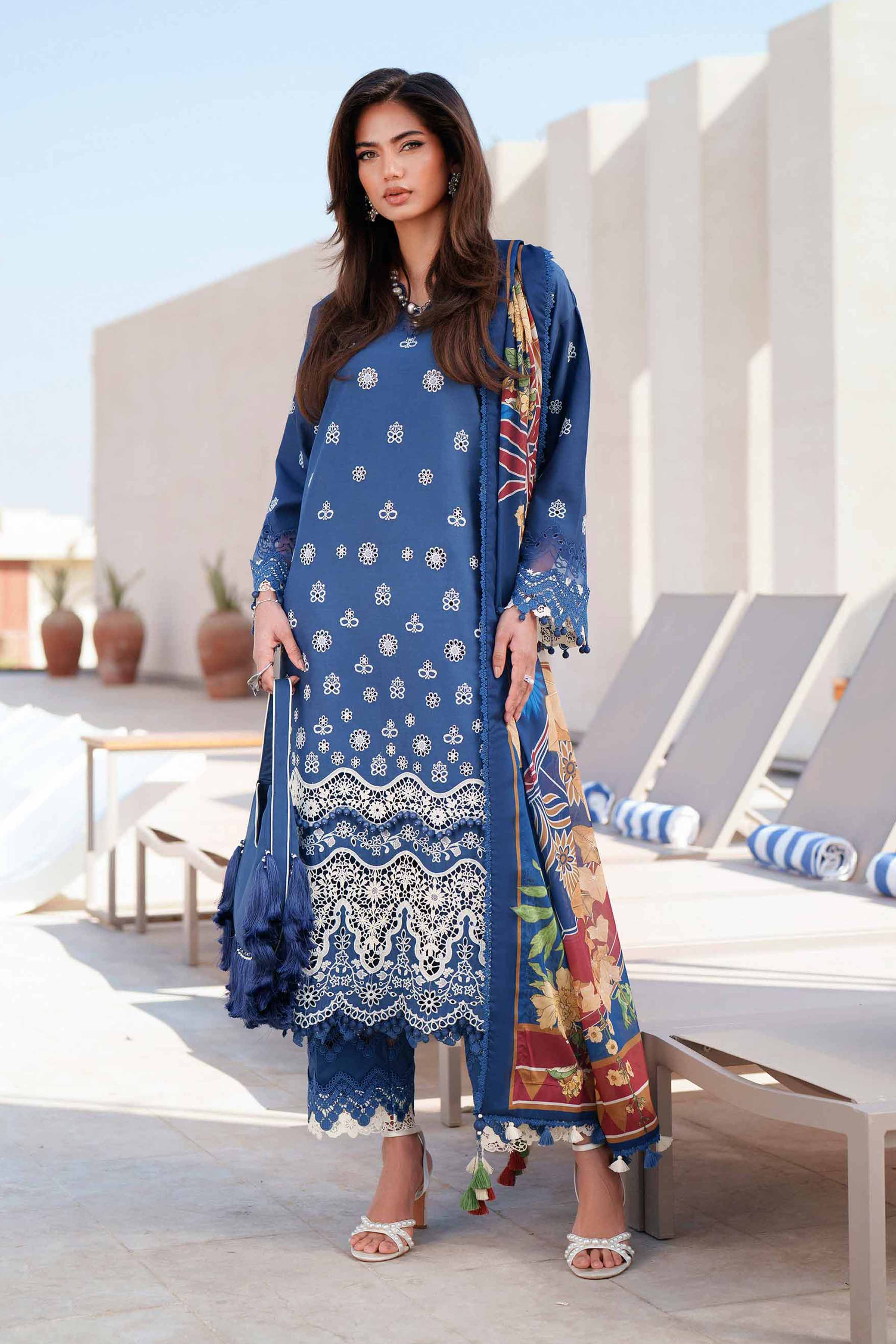 3 Piece - Embroidered Suit - 42601346 for Women - Unstitched Collection