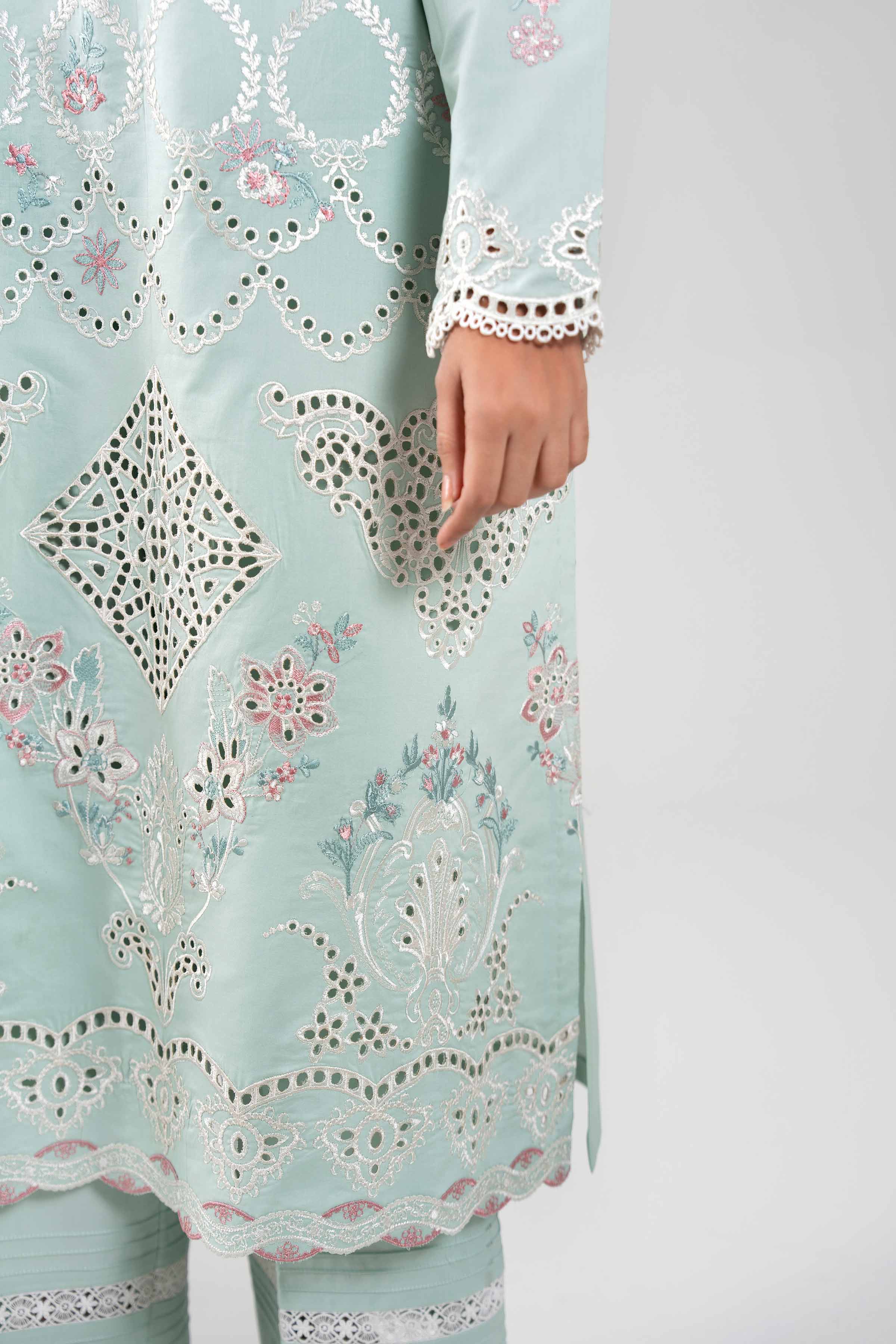 3 Piece - Digital Printed Embroidered Suit - 42601348