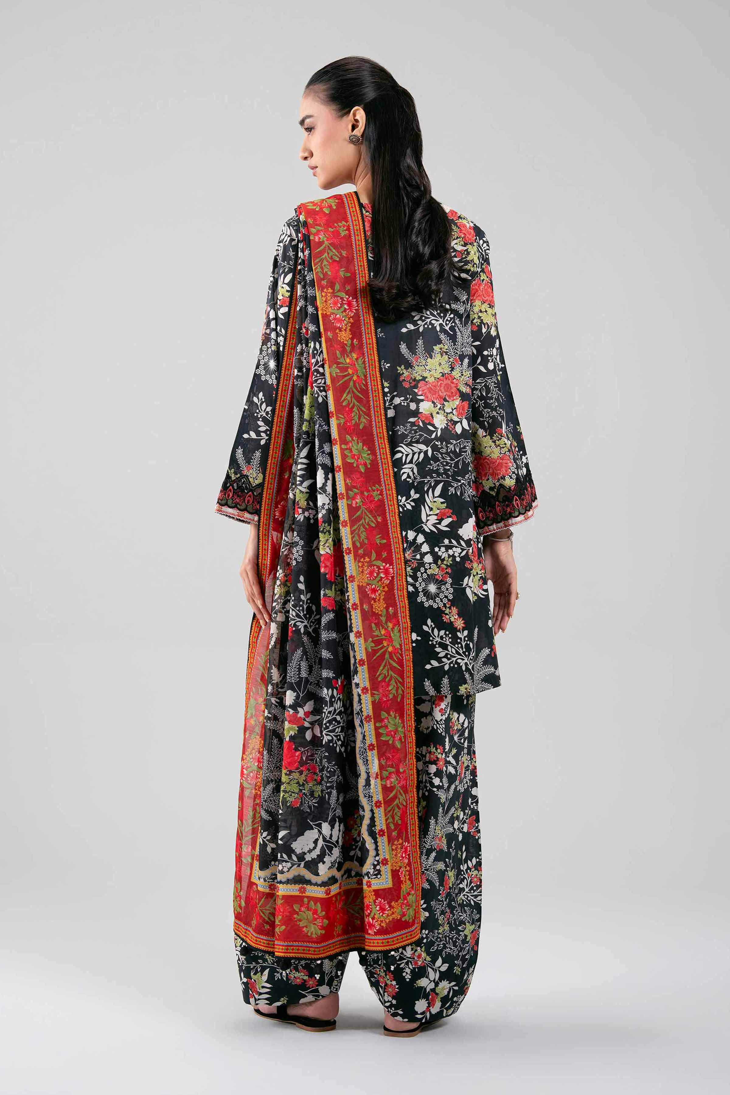 3 Piece - Digital Printed Embroidered Suit - 42601359