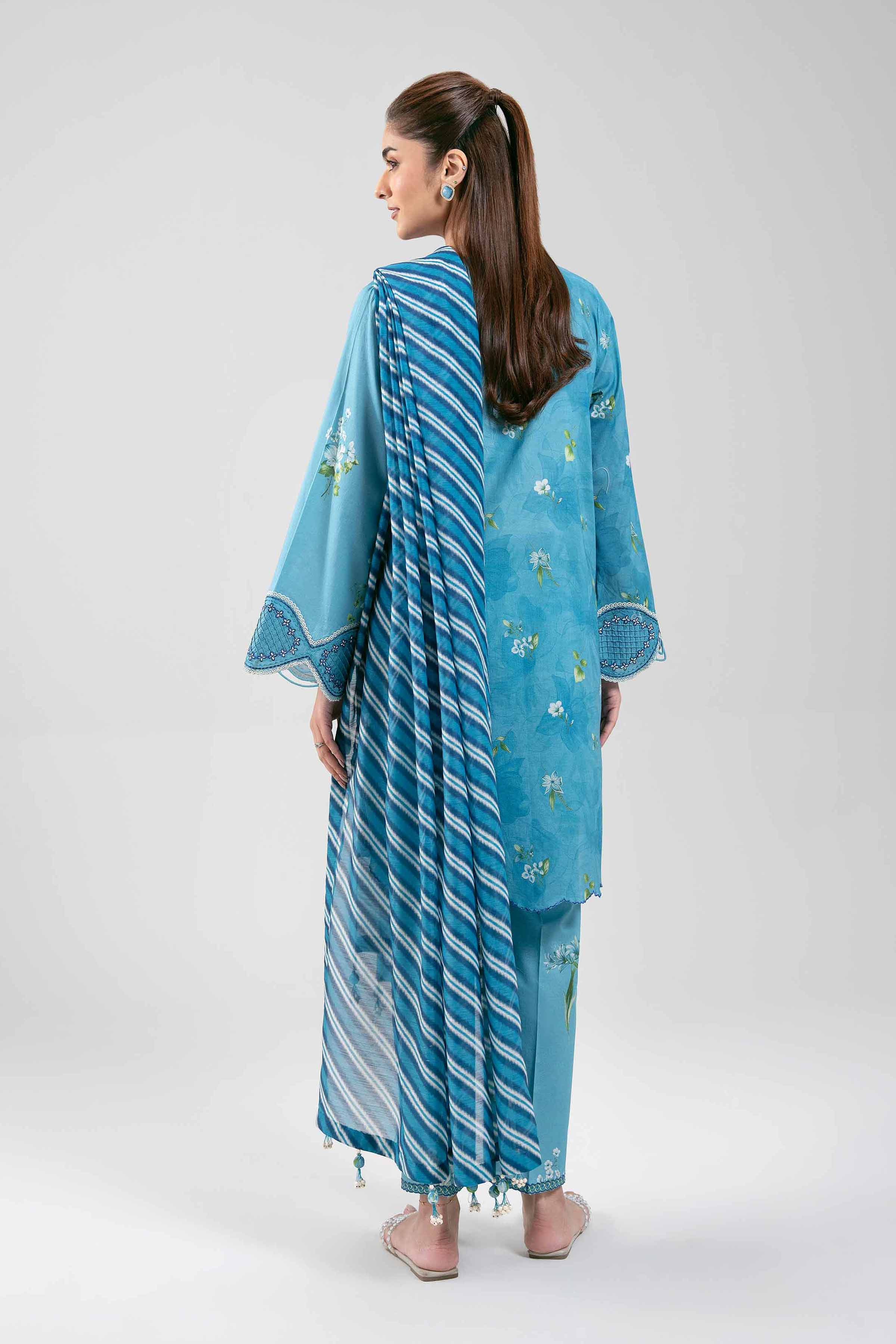 3 Piece - Digital Printed Embroidered Suit - 42601361