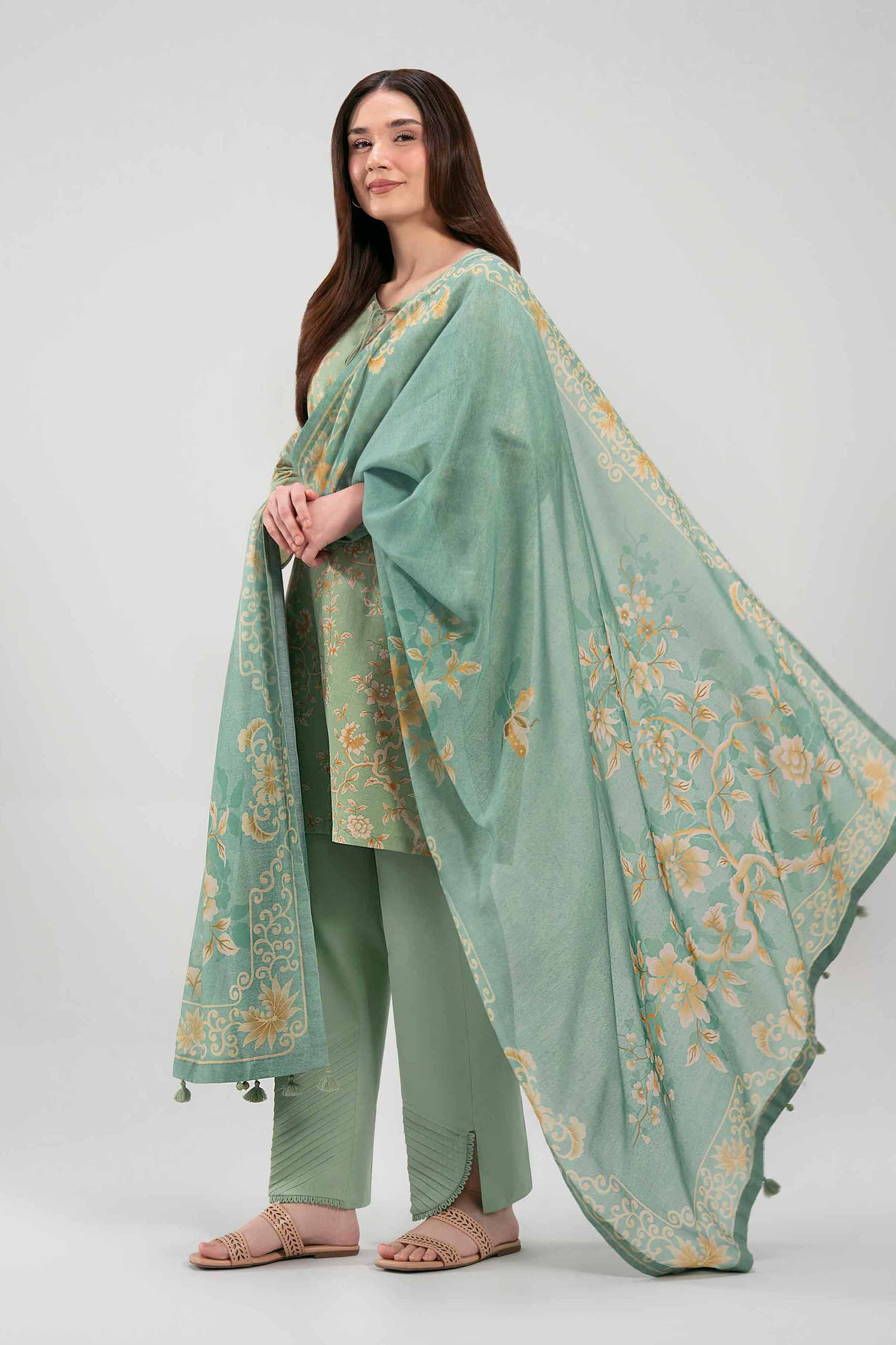 3 Piece - Printed Suit - 42601365 NishatUAE 3PC Printed Unstitched