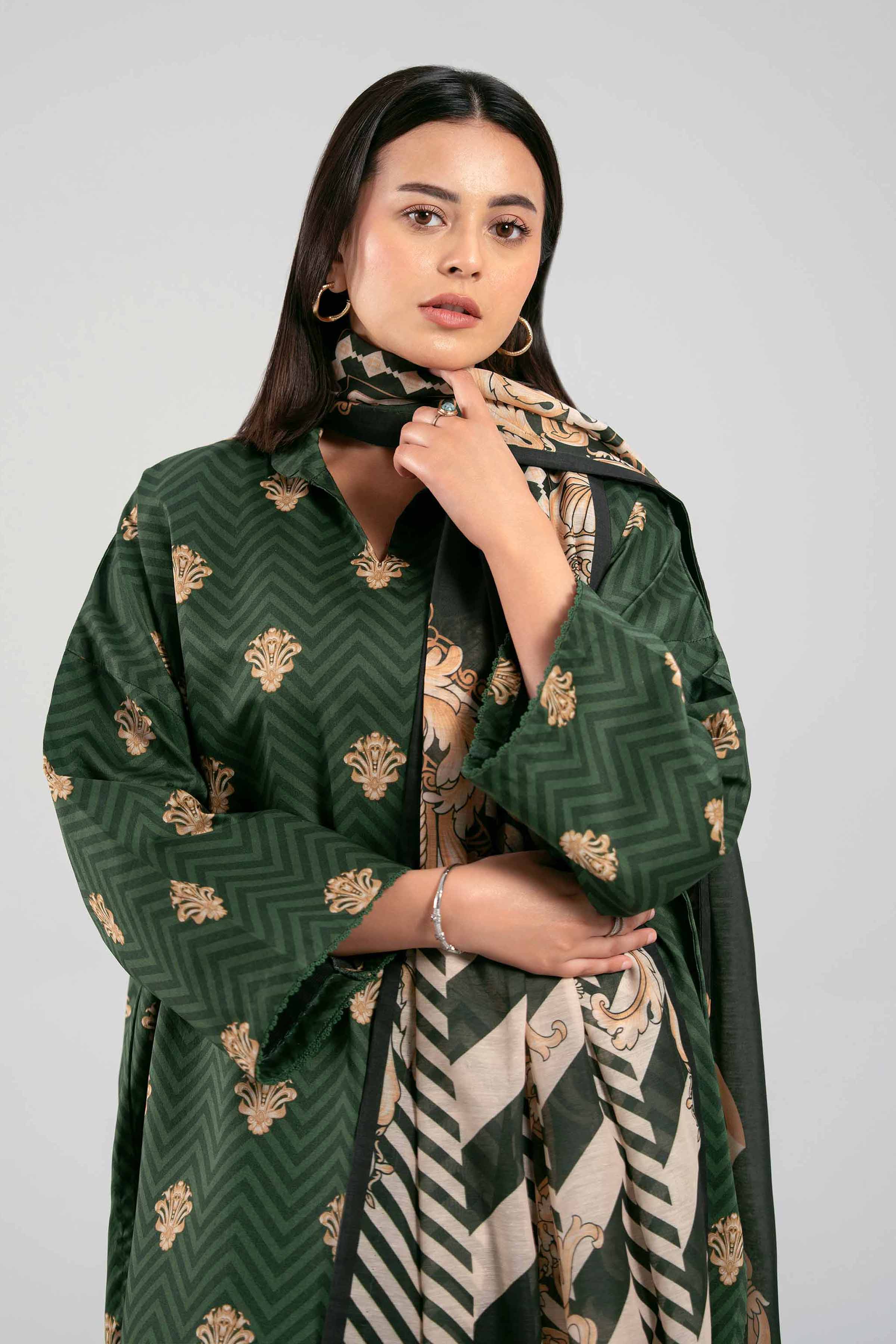 3 Piece - Printed Suit - 42601366 NishatUAE 3PC Printed Unstitched