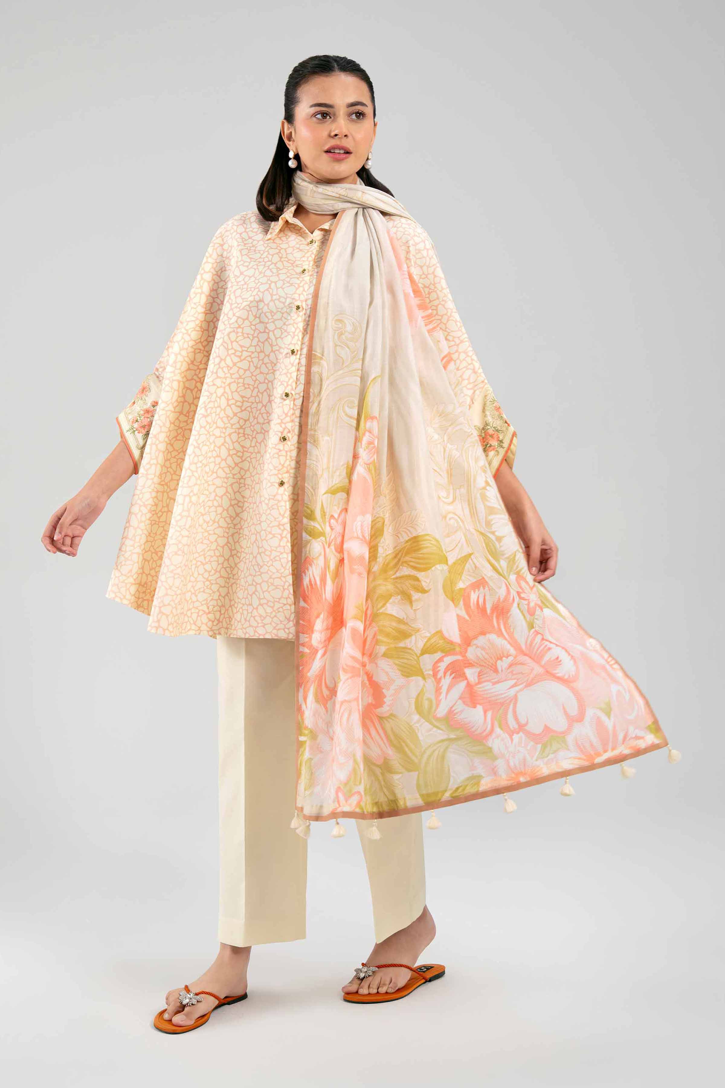 3 Piece - Printed Suit - 42601367 NishatUAE 3PC Printed Unstitched