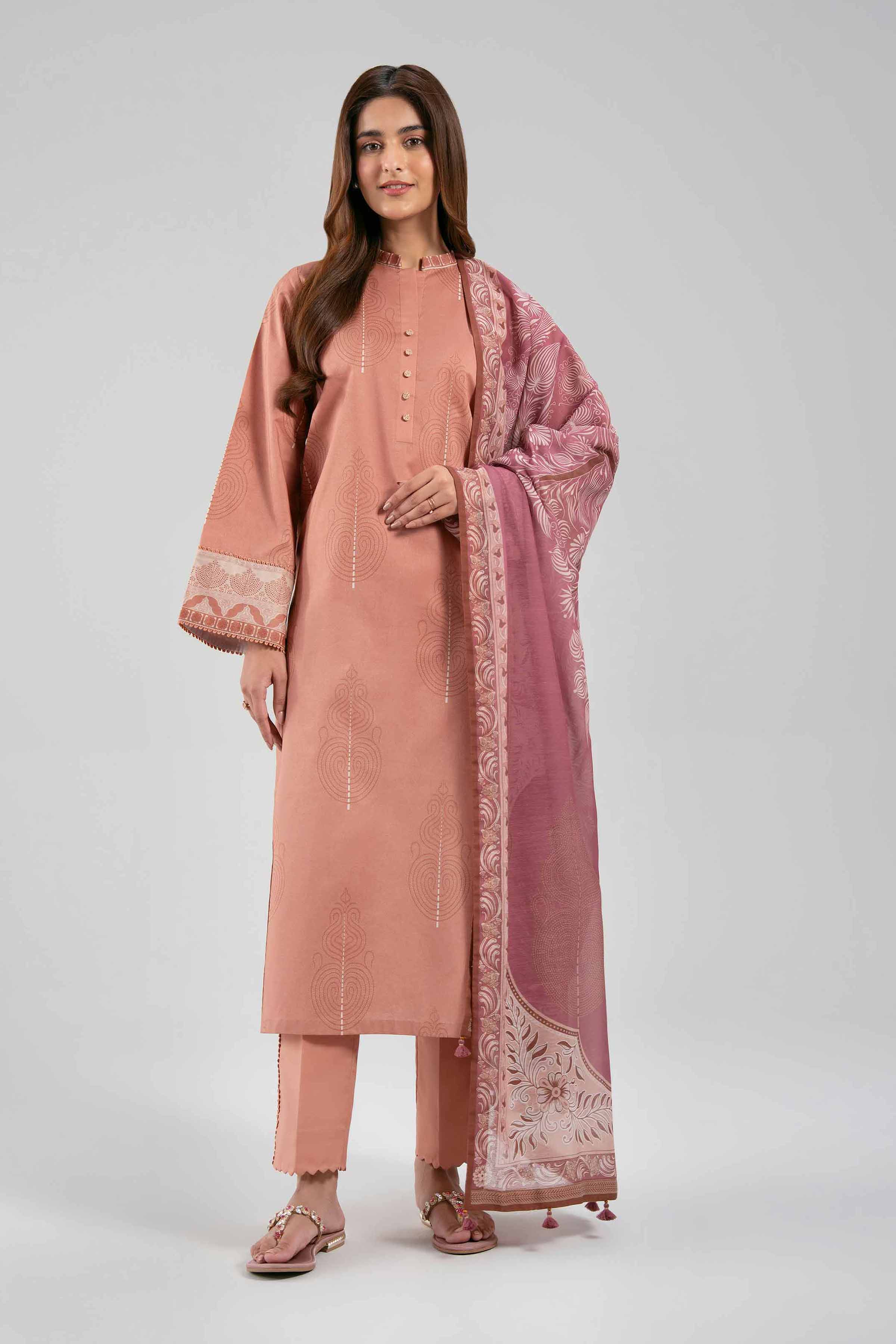 3 Piece - Printed Suit - 42601375 NishatUAE 3PC Printed Unstitched