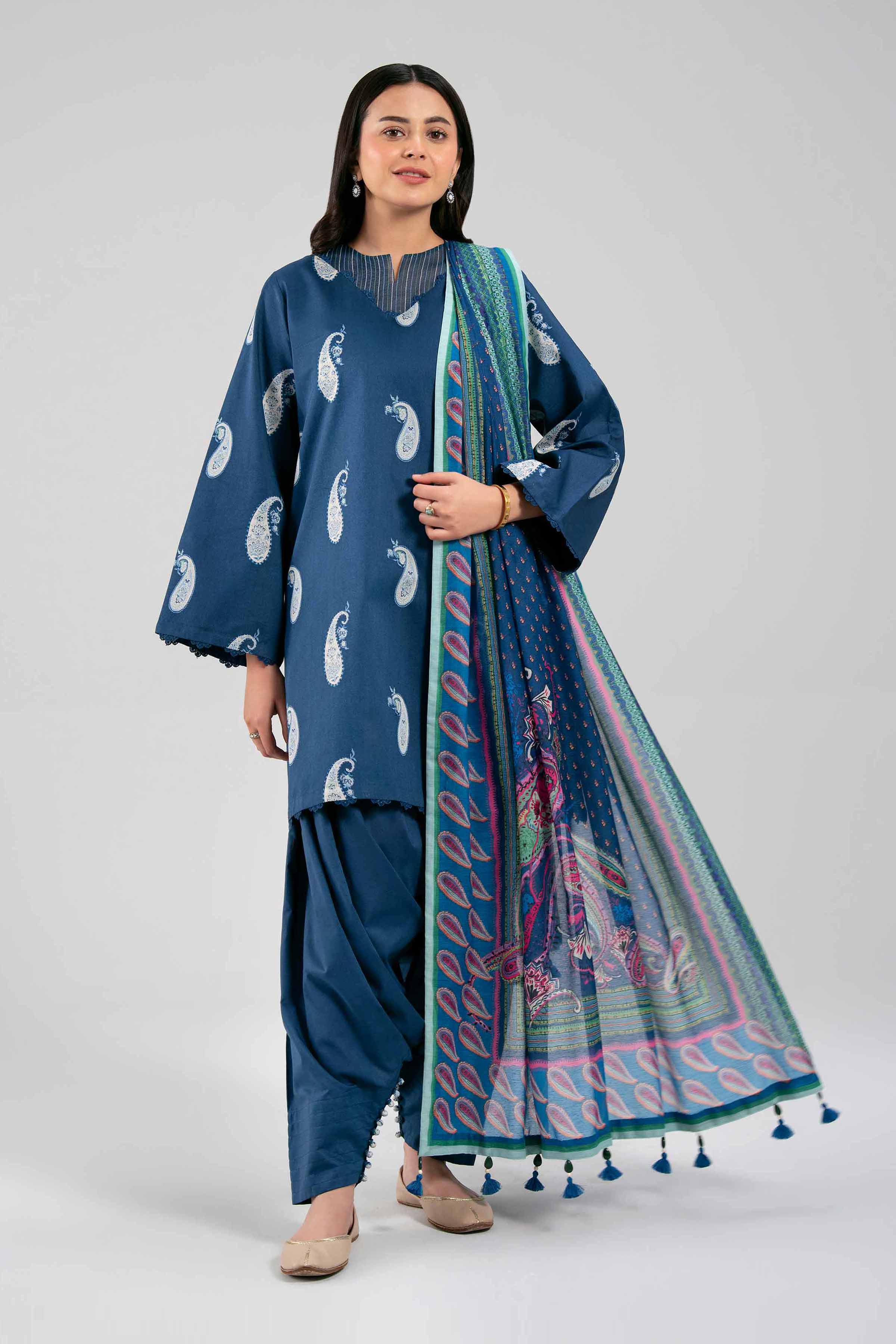 3 Piece - Printed Suit - 42601377 NishatUAE 3PC Printed Unstitched