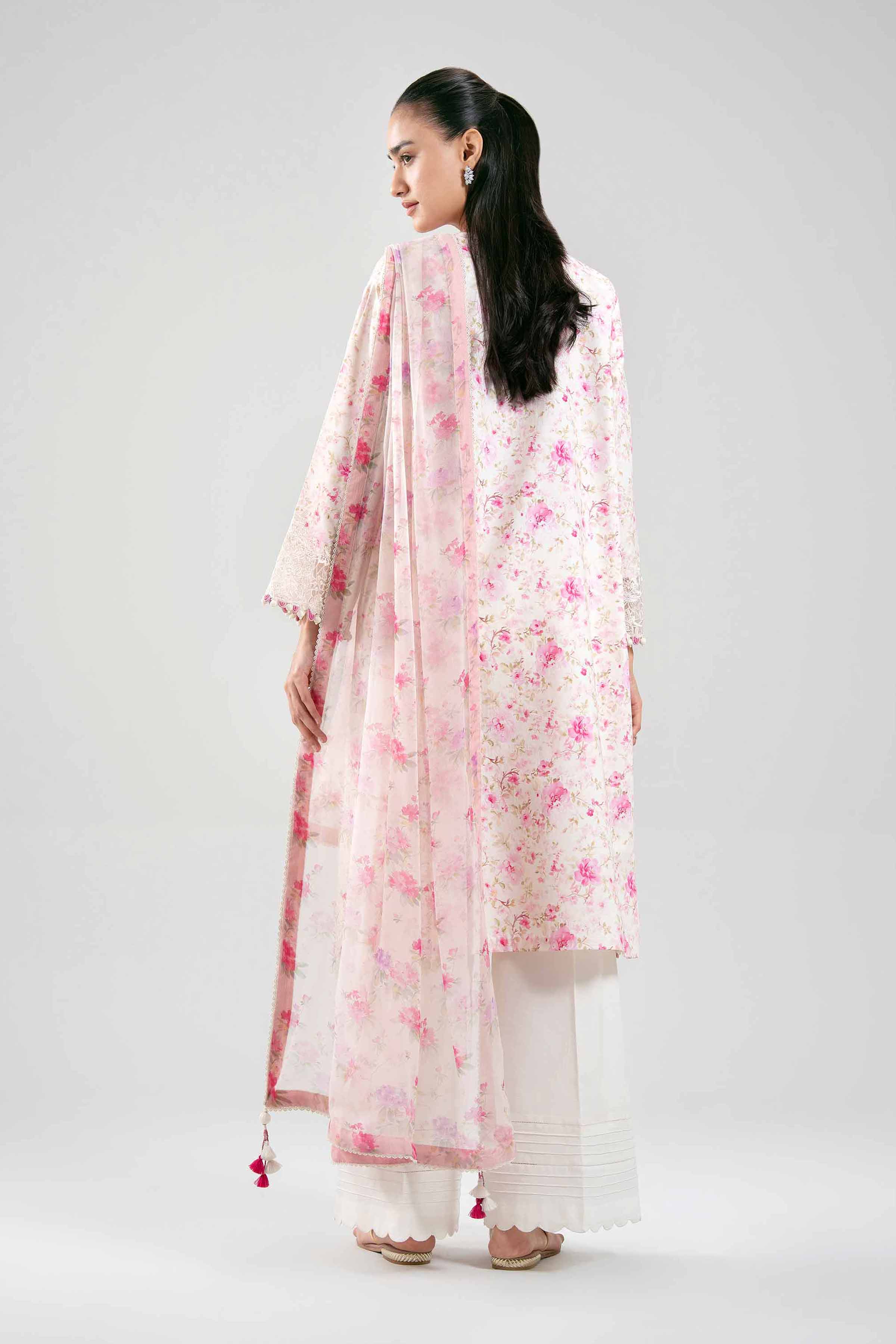 3 Piece - Digital Printed Embroidered Suit - 42601394