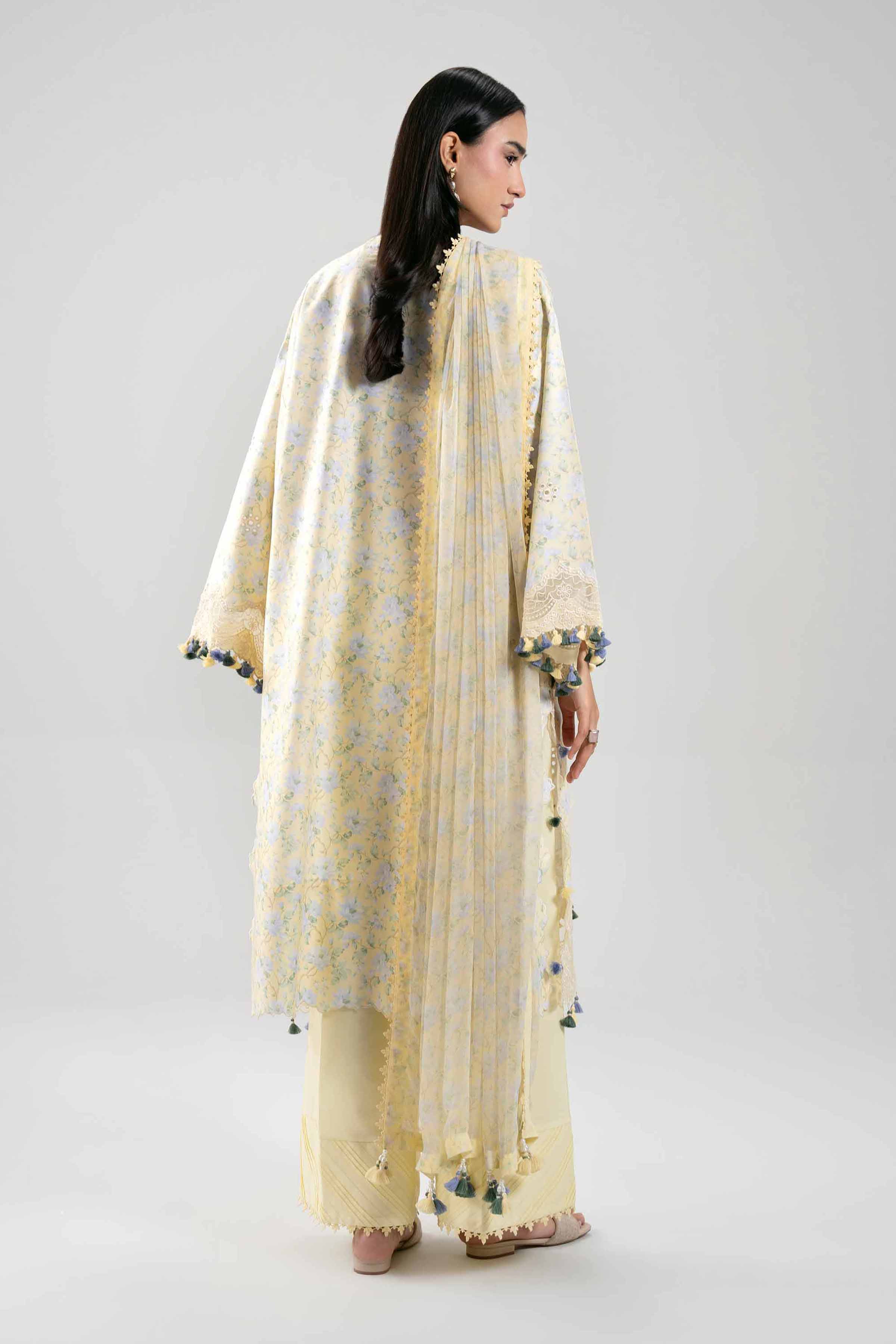 3 Piece - Digital Printed Embroidered Suit - 42601396