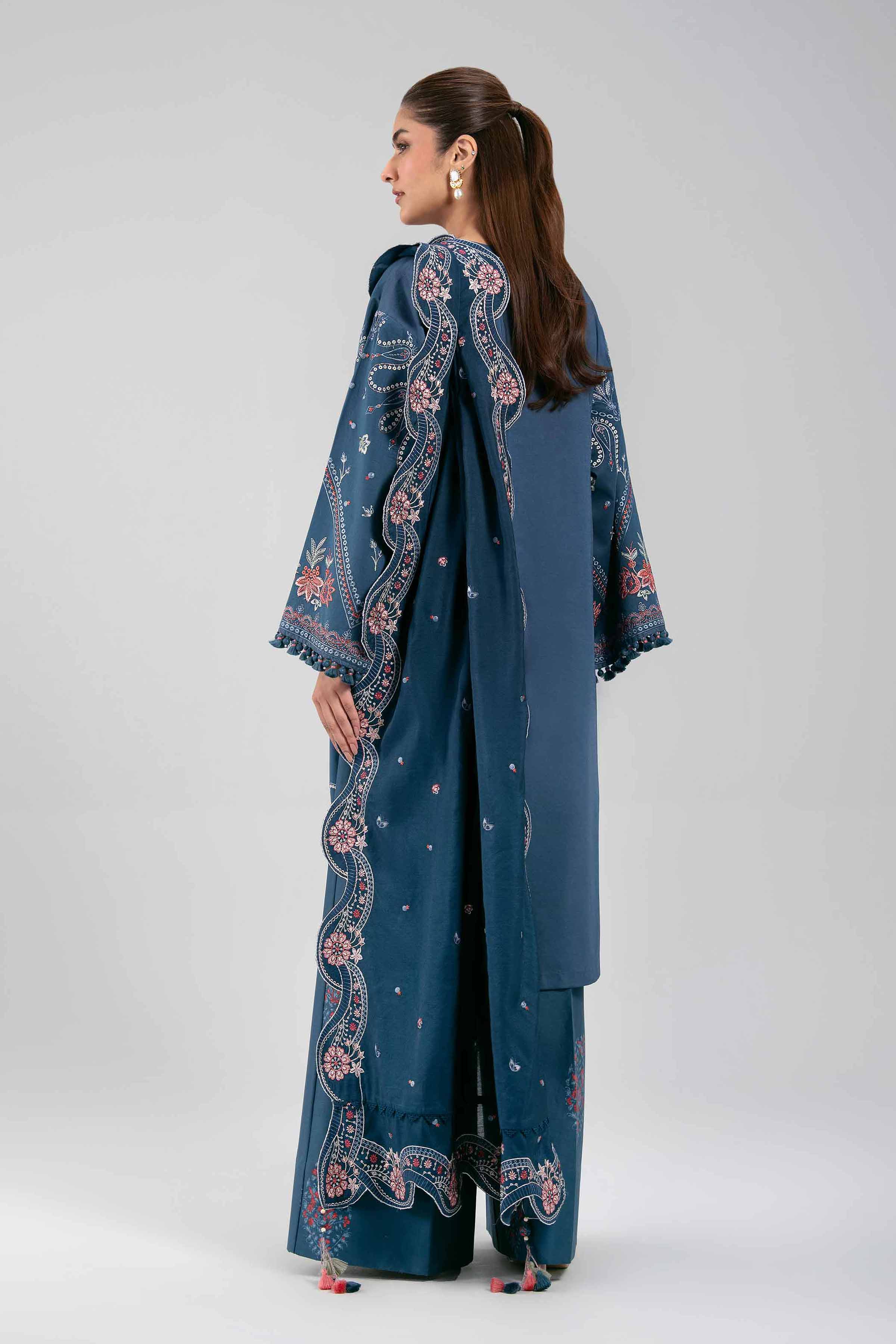 3 Piece - Digital Printed Embroidered Suit - 42601403